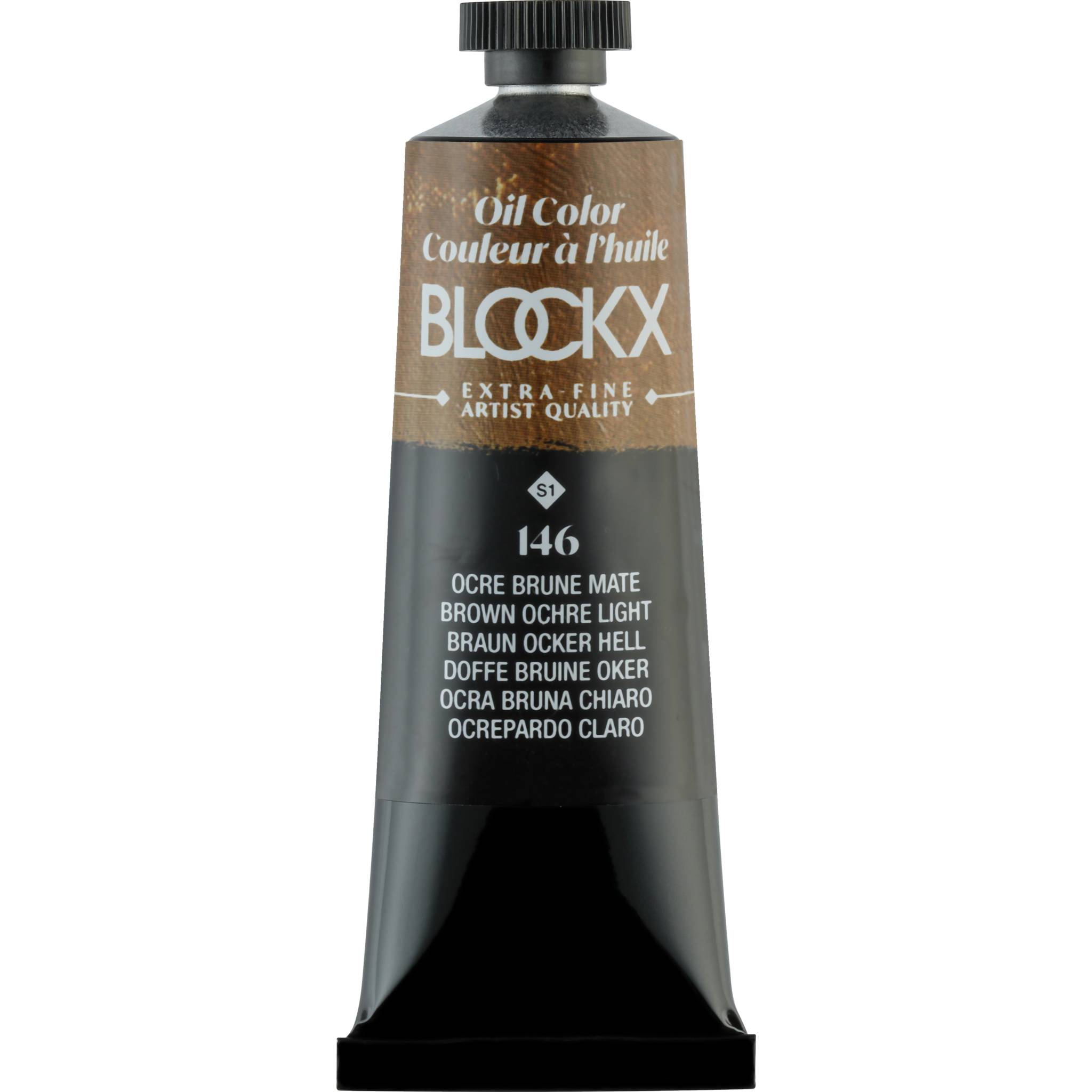 Blockx 3x Ölfarbe, Ockerbraun hell - Tube 35ml - Ockerbraun hell 213146BXC