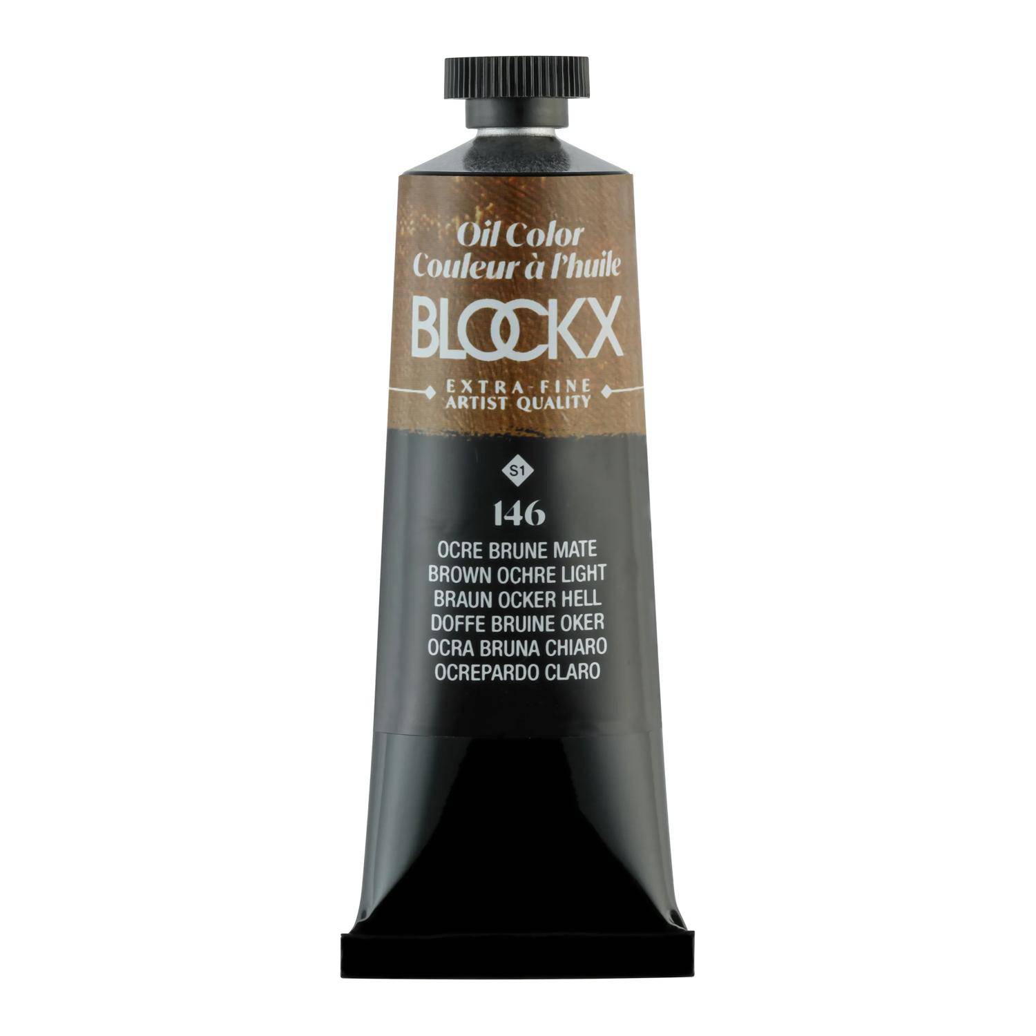 Blockx 3x Ölfarbe, Ockerbraun hell - Tube 35ml - Ockerbraun hell 213146BXC