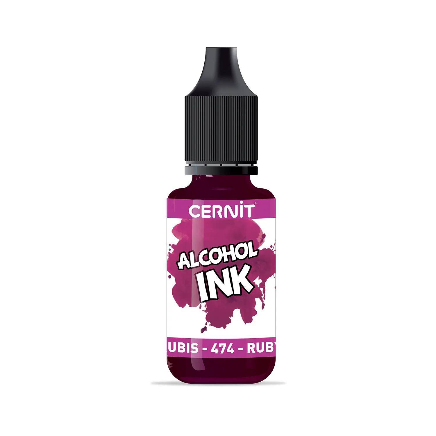 Cernit 6x Alkoholtinte 20ml, Rubinrot - Rubinrot| CE2000020474C