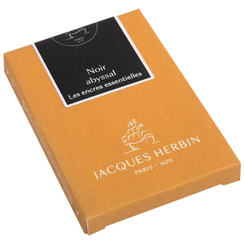Jacques Herbin 4x 7 große Patronen (internationale Größe 1,35ml) Schwarz 11009JT Jacques Herbin 4x 7 große Patronen (internationale Größe 1,35ml) Schwarz 11009JT