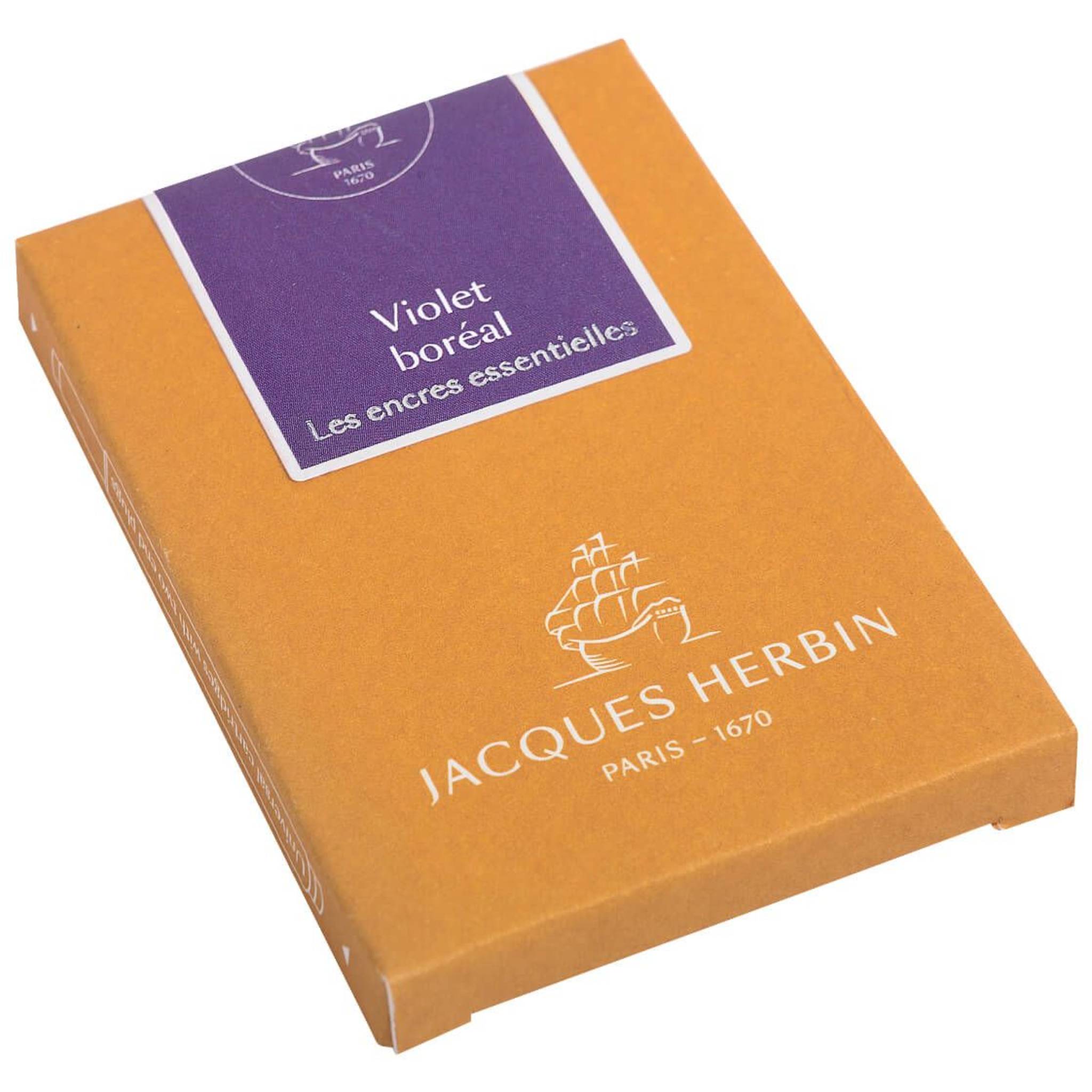 Jacques Herbin 4x 7 große Patronen (internationale Größe 1,35ml) Violett 11073JT