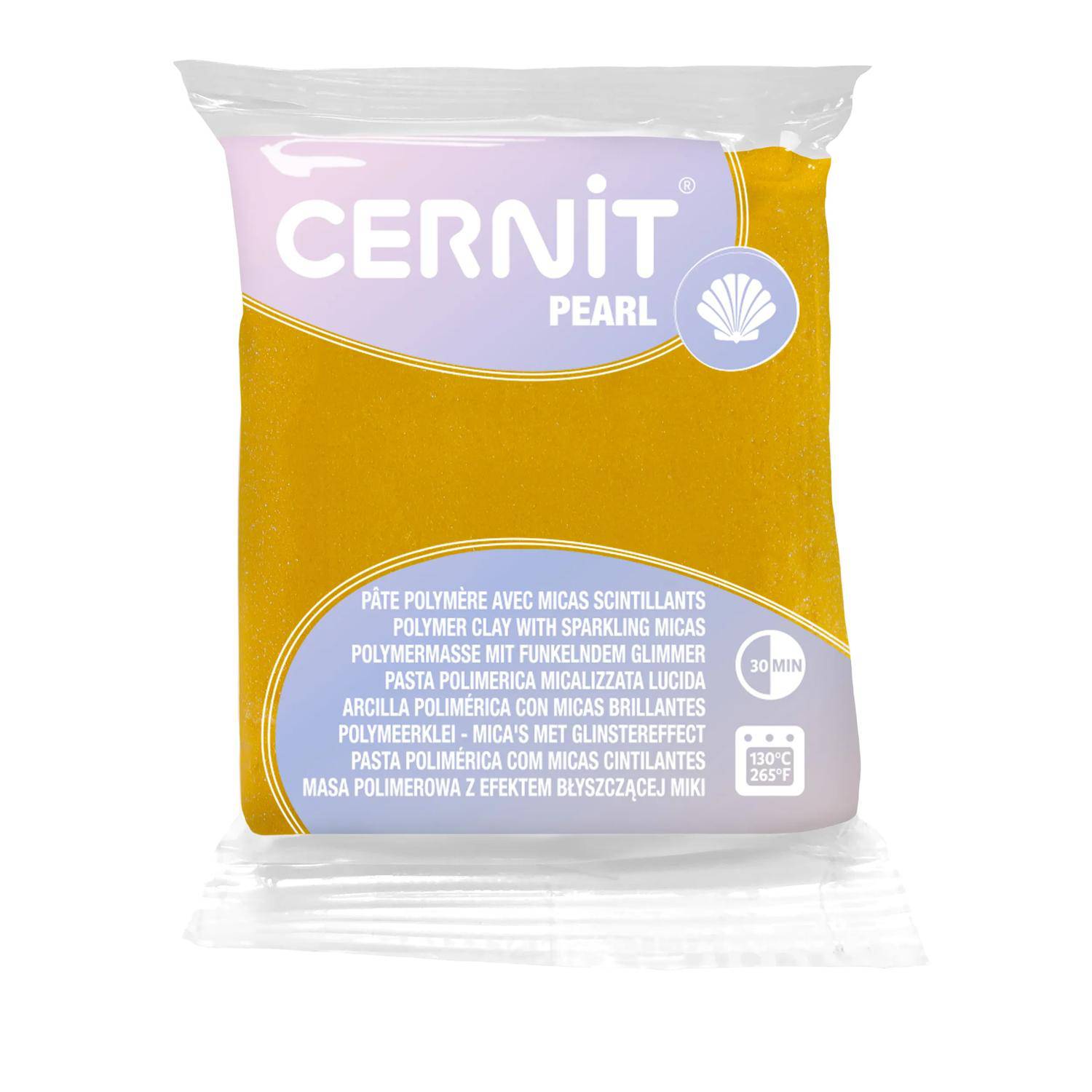 Cernit 6x Pearl 56g, Gelb - Gelb CE0860056700C