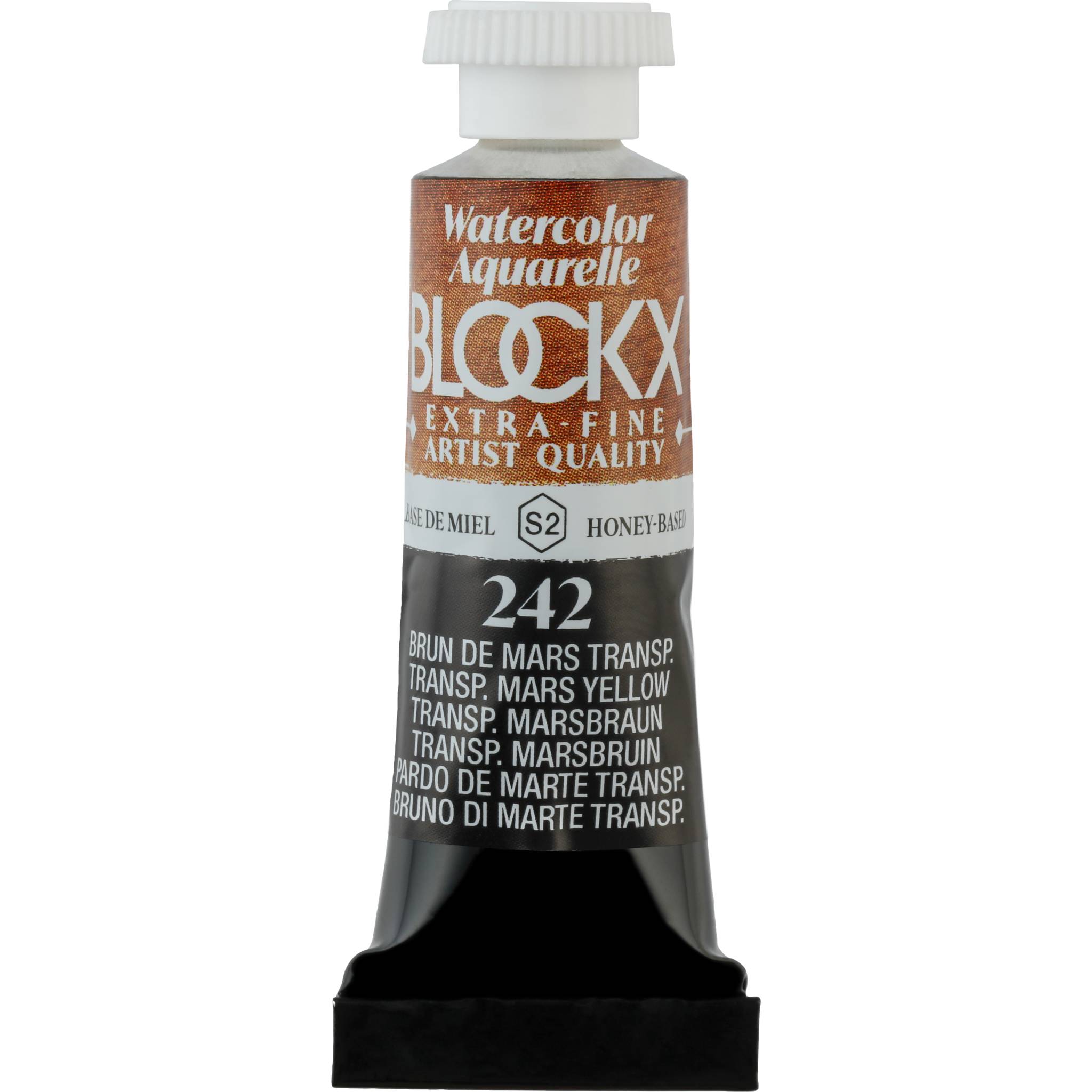 Blockx 3x Aquarellfarbe, Tube 5ml Marsbraun transparent 43242BXC