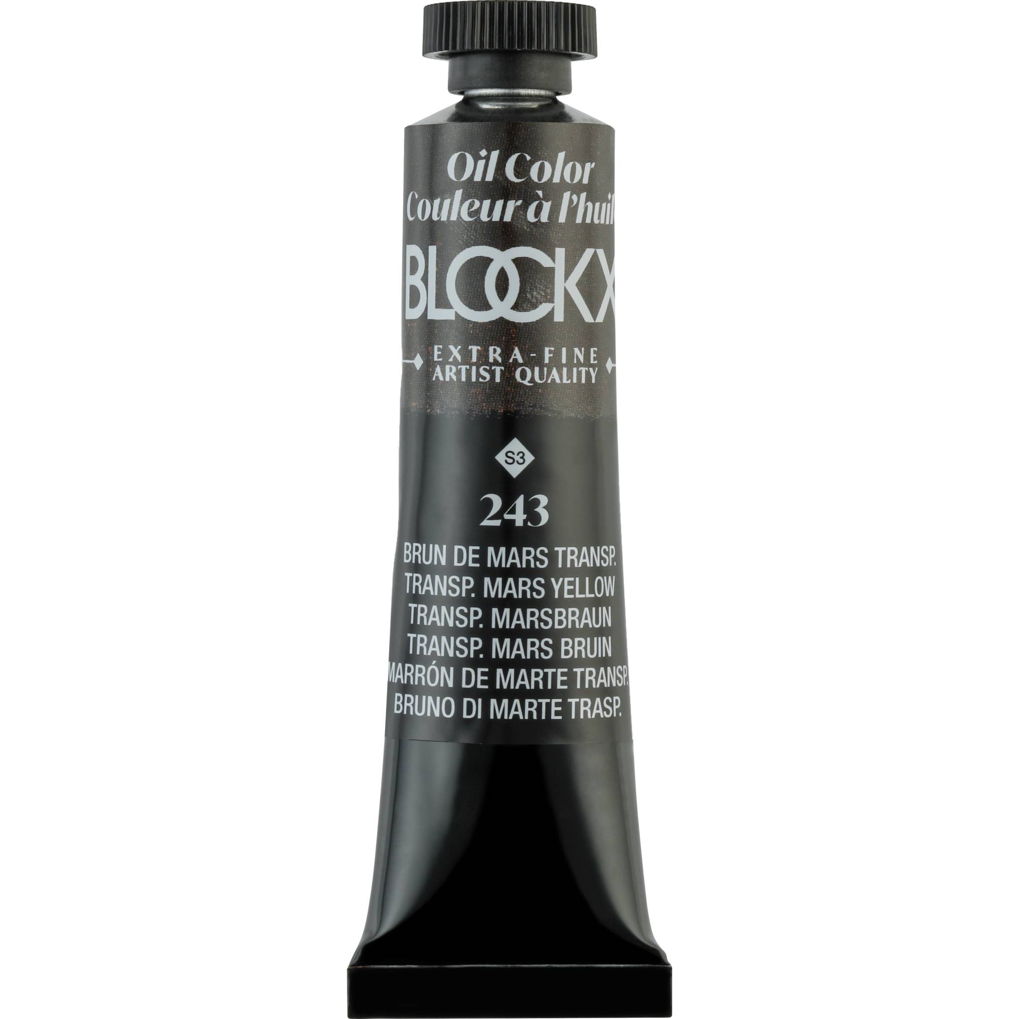 Blockx 3x Ölfarbe, Tube 20ml Marsbraun transparent| 212243BXC