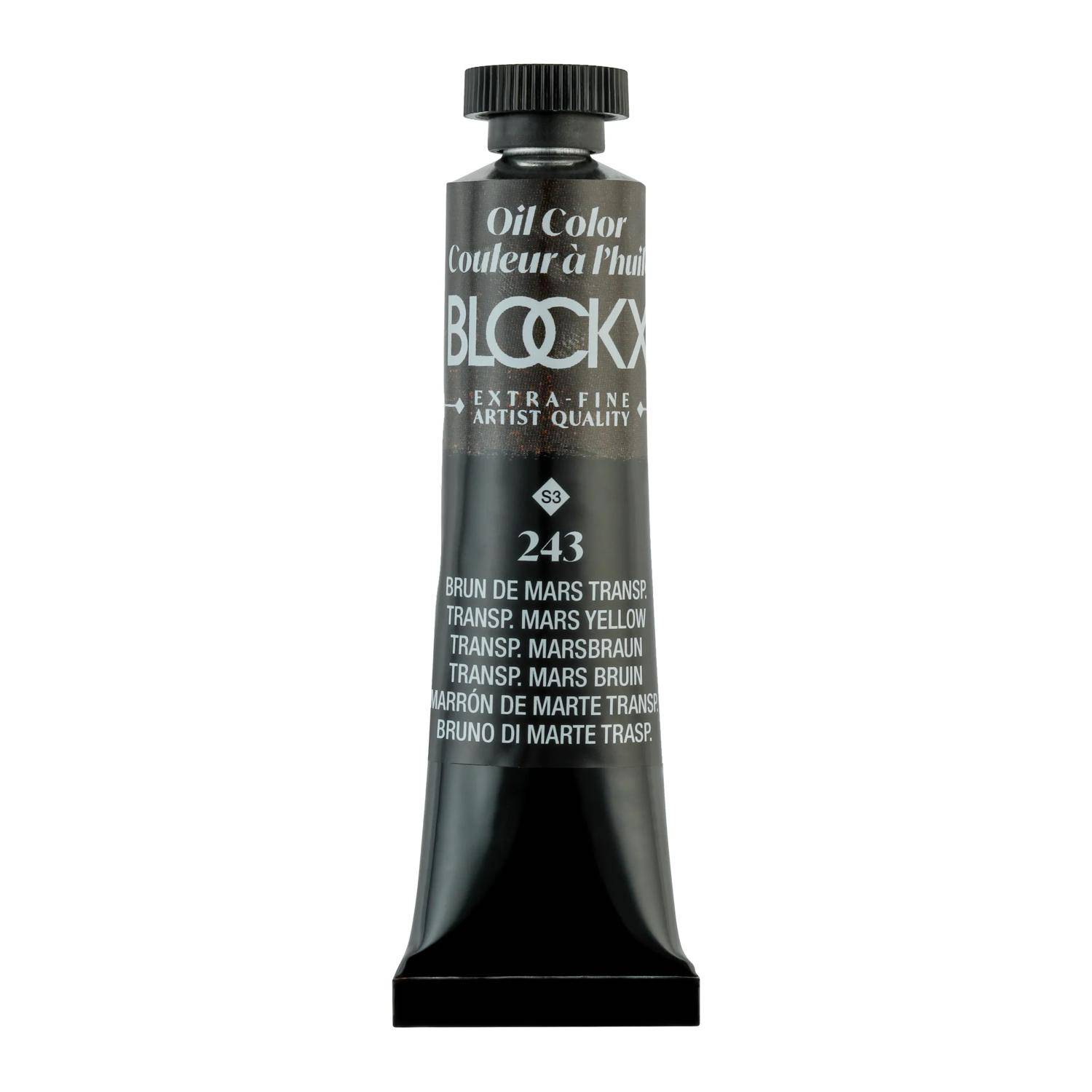 Blockx 3x Ölfarbe, Tube 20ml Marsbraun transparent| 212243BXC