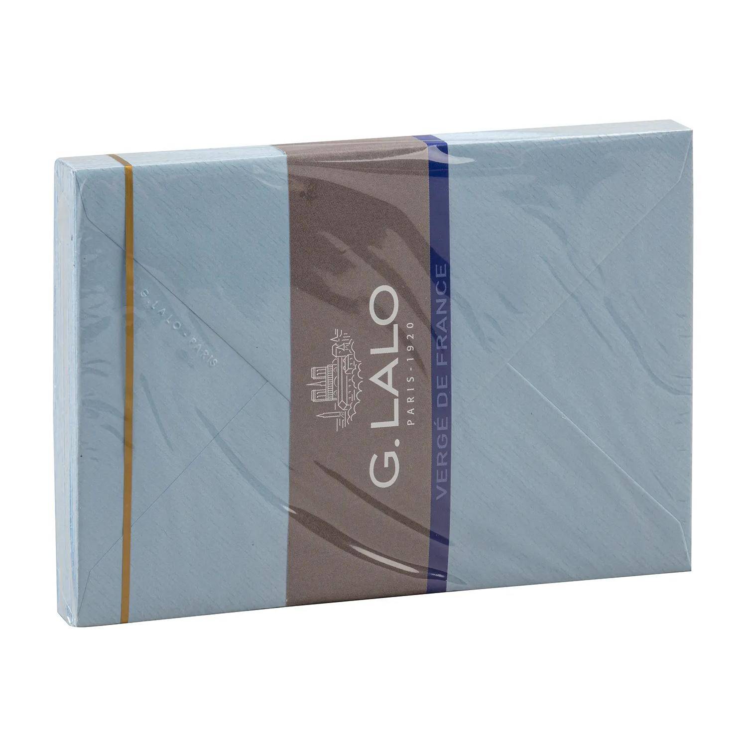 G.Lalo 4x Lalo, Packung 25 Umschlägen Vergé de France, C6 114x162mm Blau 21402L