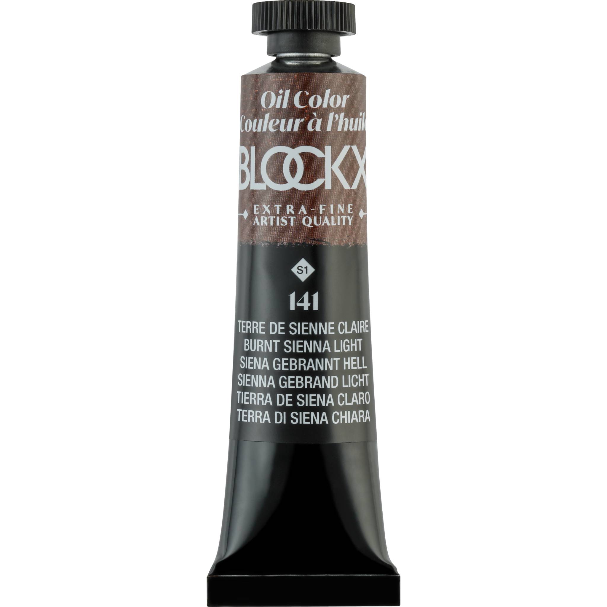 Blockx 3x Ölfarbe, Siena gebrannt hell, Tube 20ml - Hellsiena 212141BXC