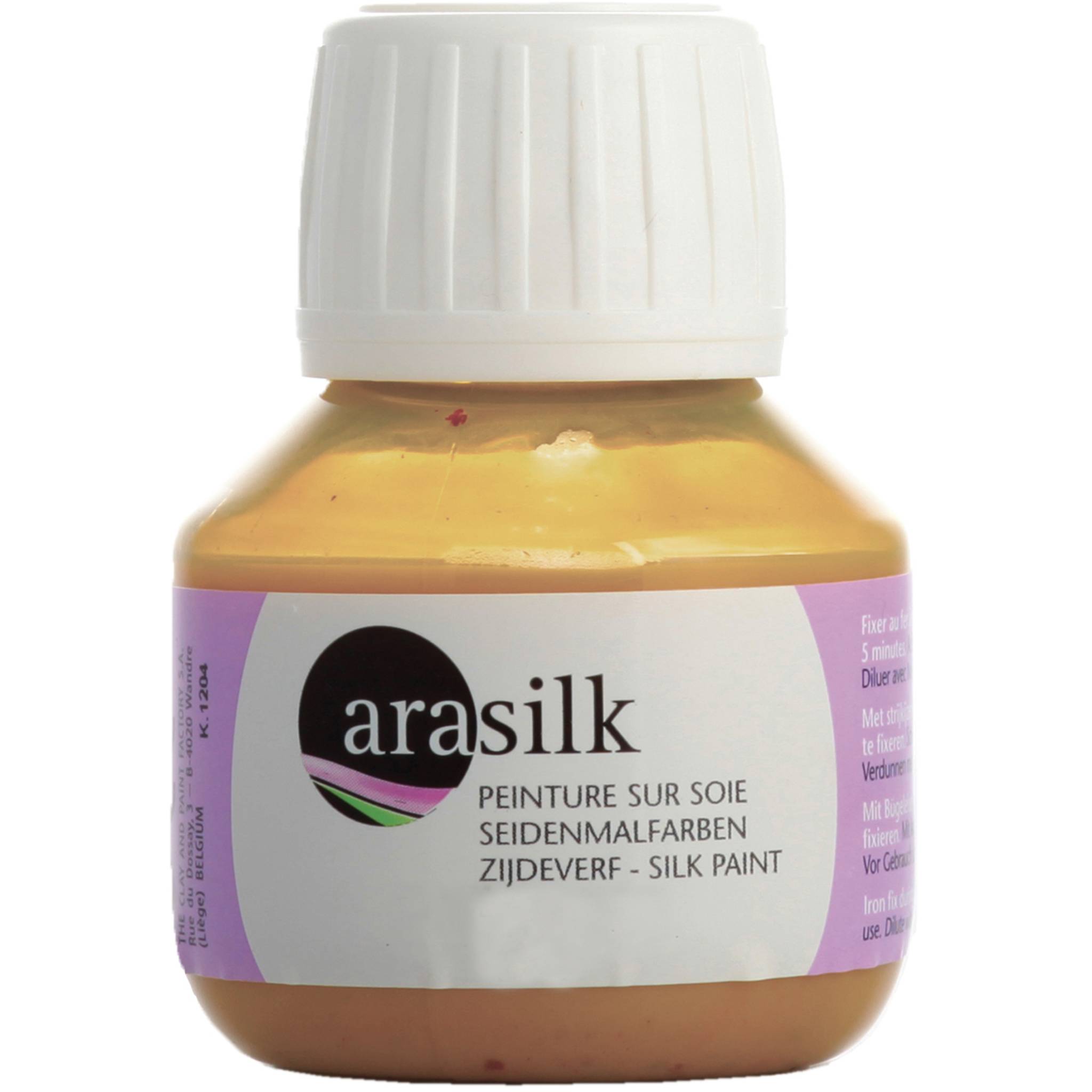 H Dupont 3x Arasilk 50ml, Seidenmalfarbe, Sepiabeige - Sepiabeige DU0170050862C