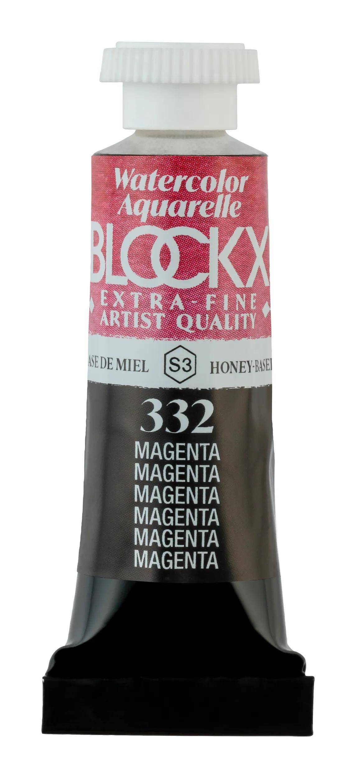 Blockx 3x Aquarellfarbe, Magenta - Tube 5ml - Magenta| 43332BXC