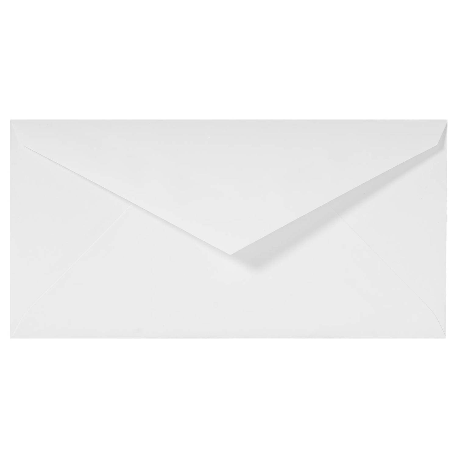 G.Lalo 10x Lalo, Packung 25 Umschlägen Vergé de France, DL 220x110mm Weiß 22700L