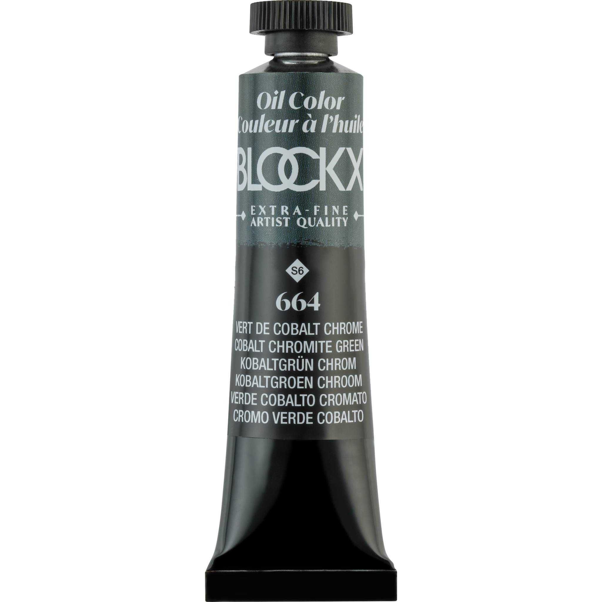 Blockx 3x Ölfarbe, Kobaltgrün Chrom, Tube 20ml - Chromkobaltgrün 212664BXC