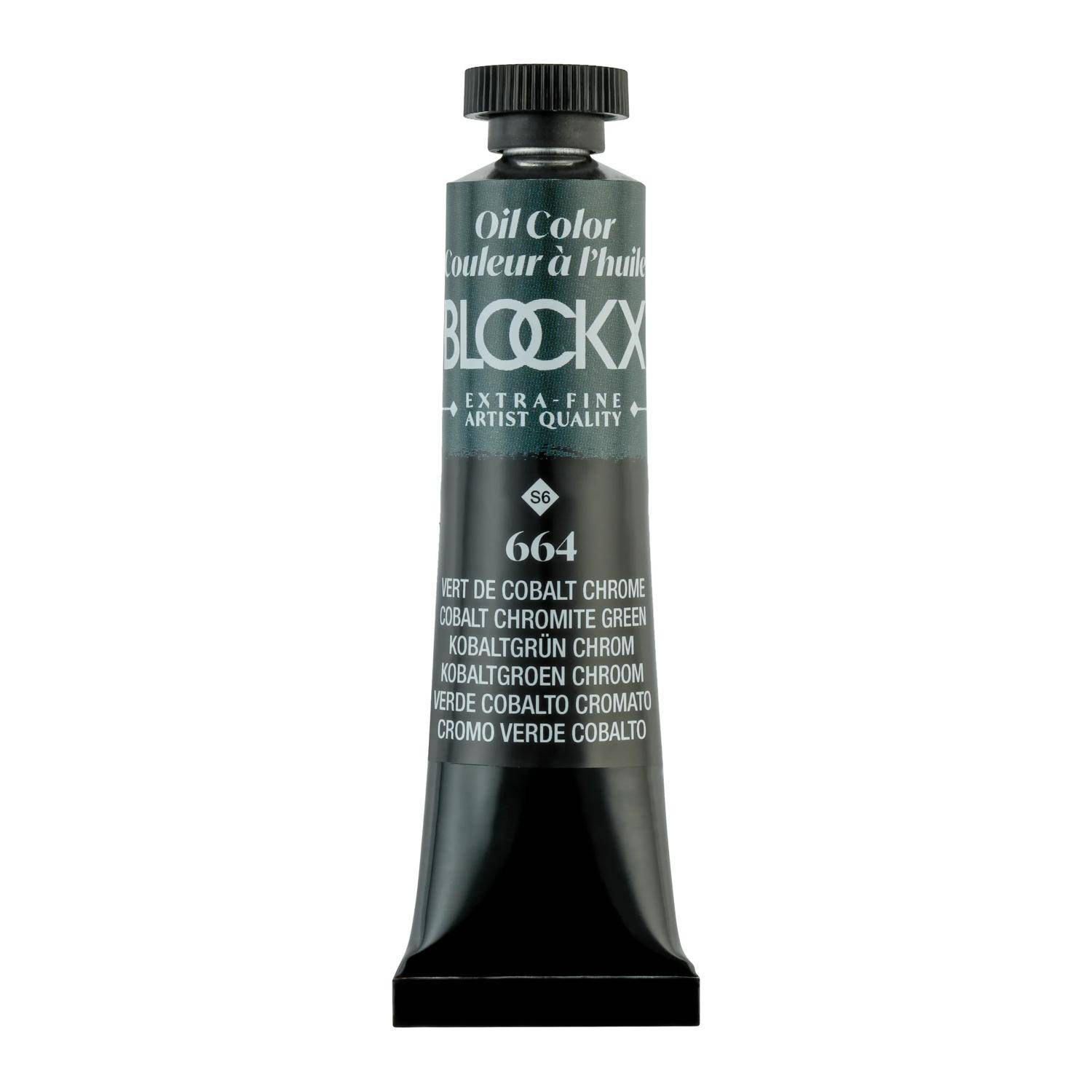 Blockx 3x Ölfarbe, Kobaltgrün Chrom, Tube 20ml - Chromkobaltgrün 212664BXC