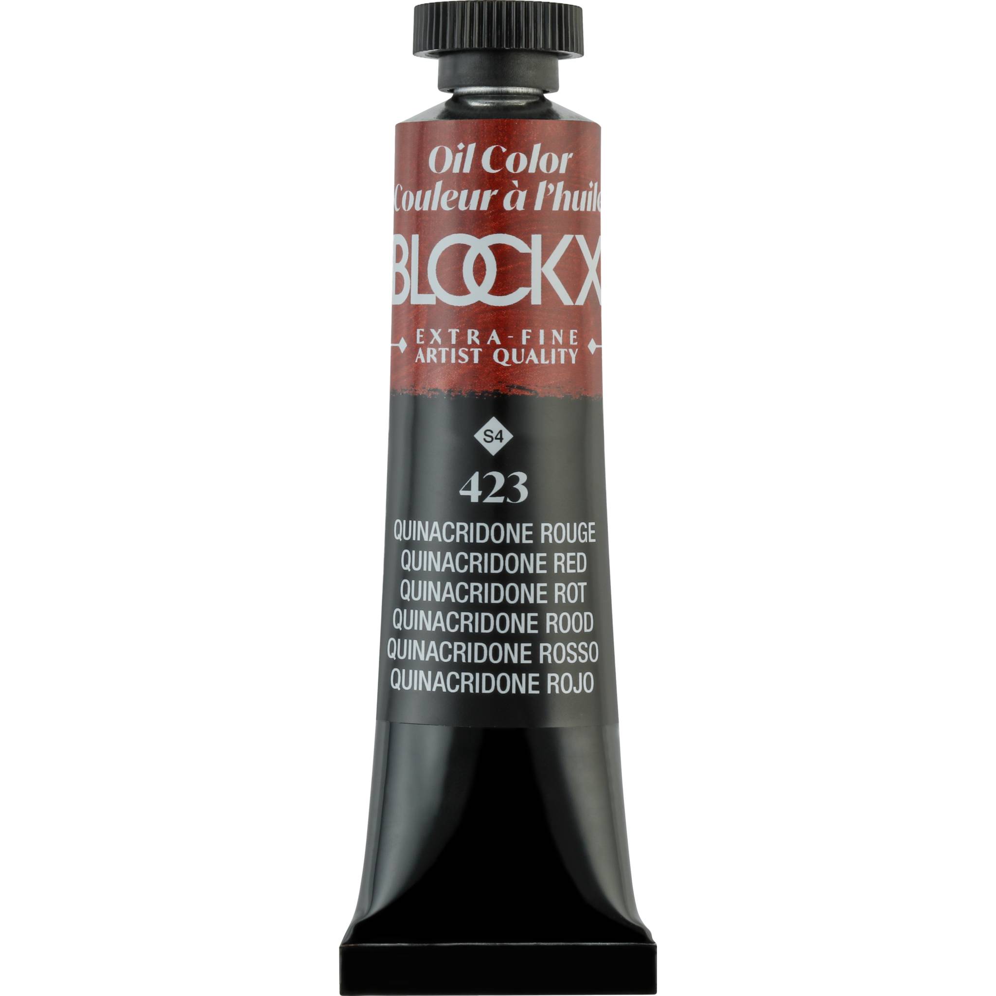 Blockx 3x Ölfarbe, Quinacridonrot, Tube 20ml - Quinacridon Rot 212423BXC