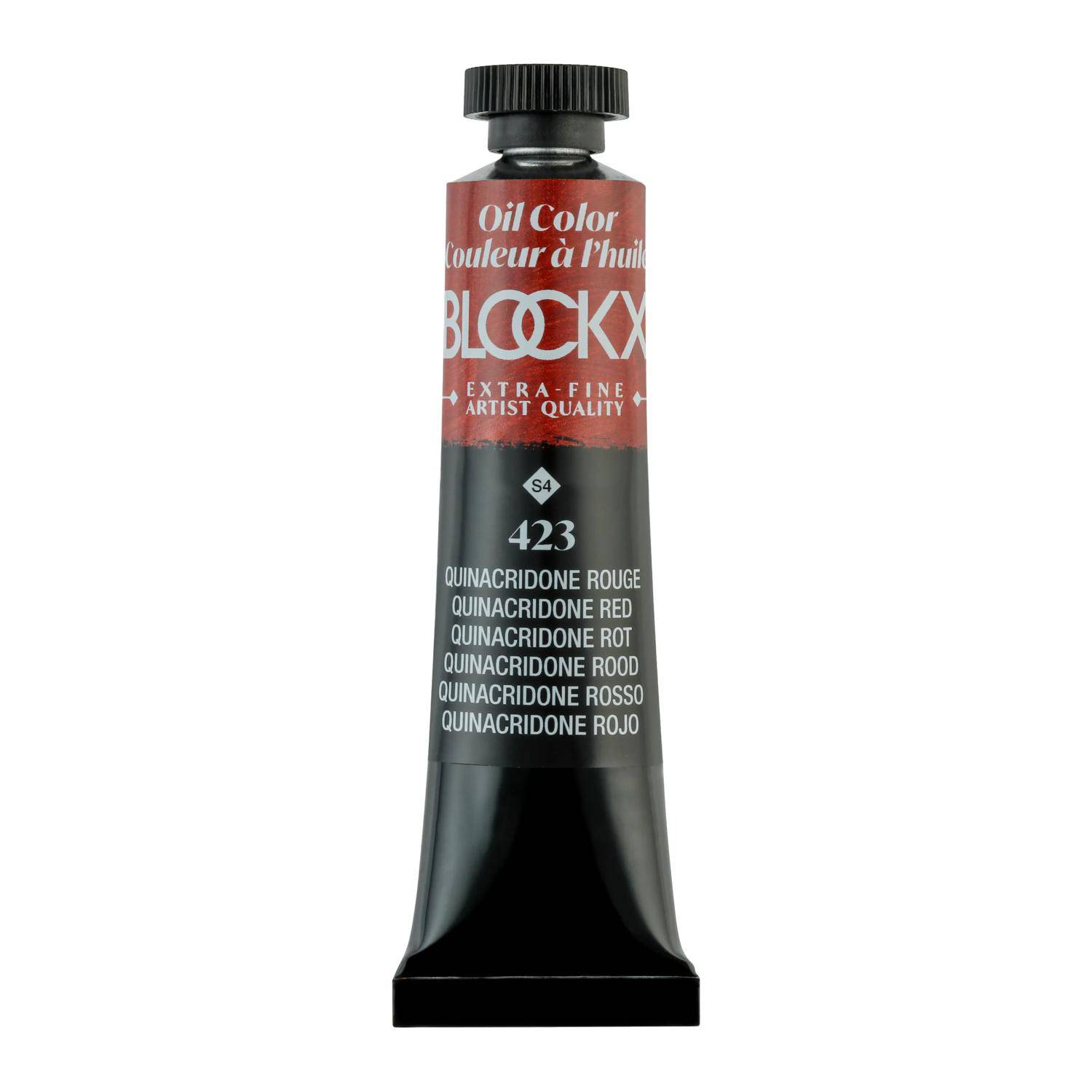 Blockx 3x Ölfarbe, Quinacridonrot, Tube 20ml - Quinacridon Rot 212423BXC