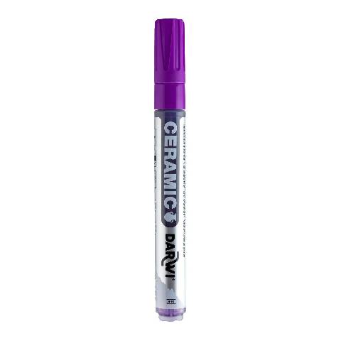 Darwi 6x Keramikfarbe, Marker 2mm Spitze, 6ml, Violett Violett DA0340013900C