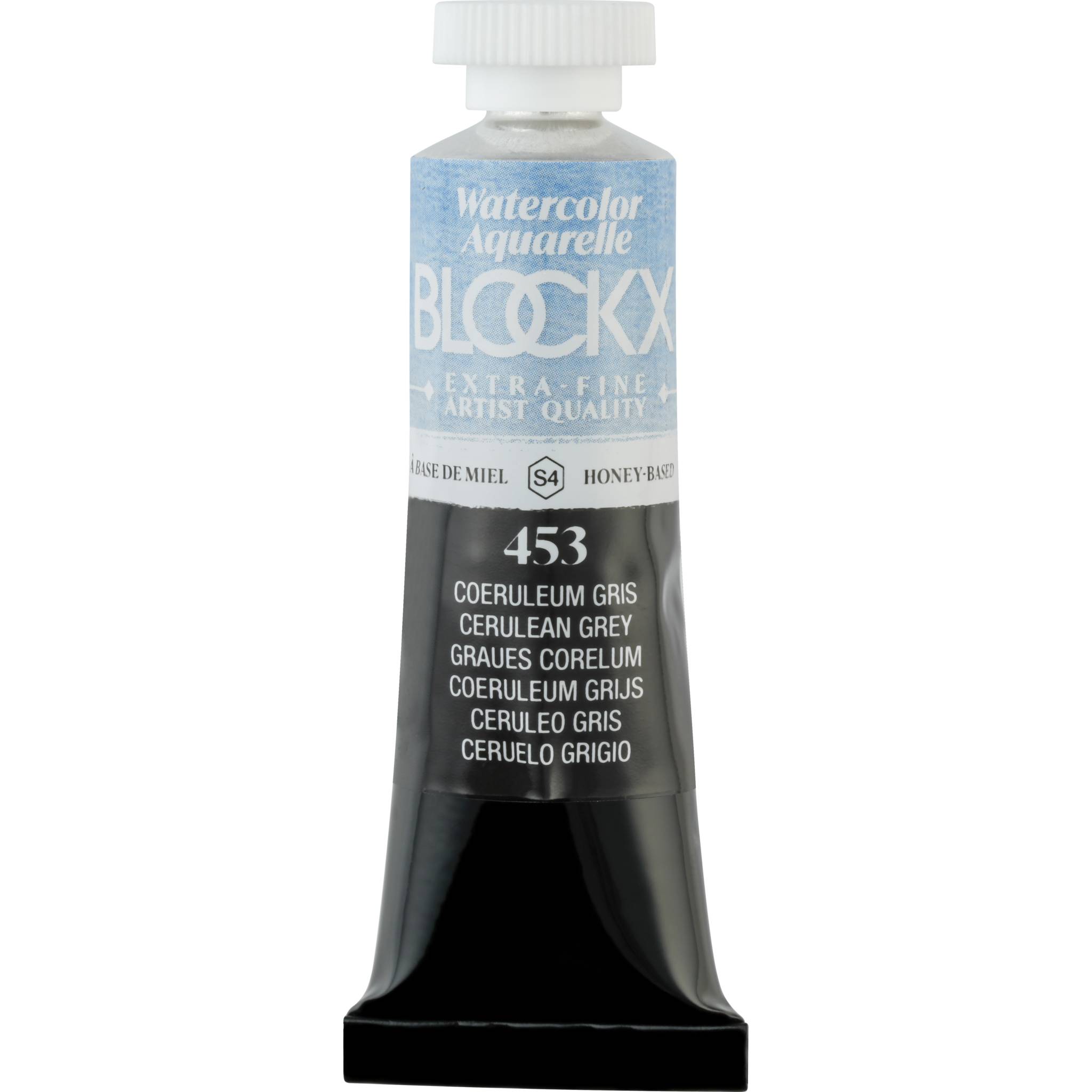 Blockx 3x Aquarellfarbe, Azurgrau - Tube 15ml - Coeruleum grau 44453BXC