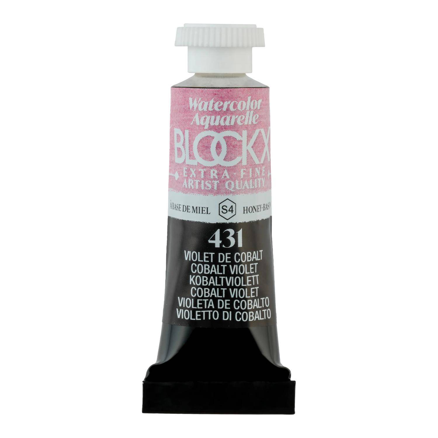 Blockx 3x Aquarellfarbe, Kobaltviolett - Tube 5ml - Kobaltviolett 43431BXC