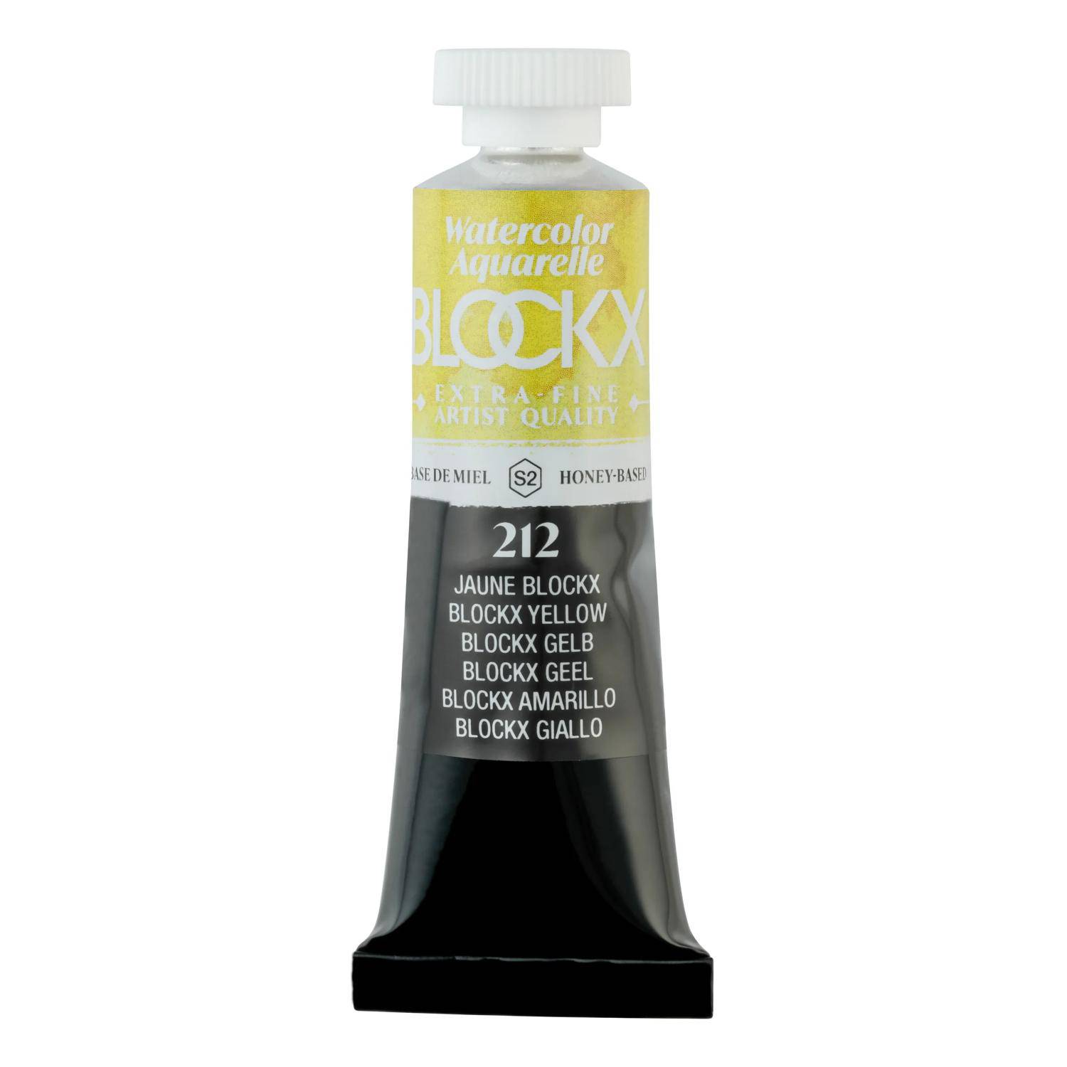 Blockx 3x Aquarellfarbe, Blockx Gelb - Tube 15ml - Blockx Gelb 44212BXC