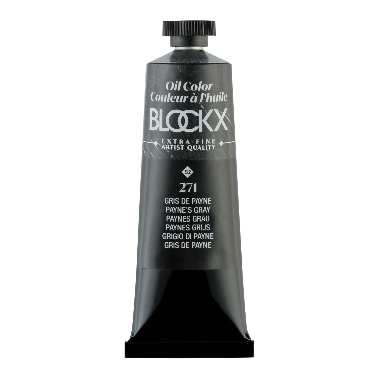 Blockx 3x Ölfarbe, Paynesgrau - Tube 35ml - Paynegrau 213271BXC