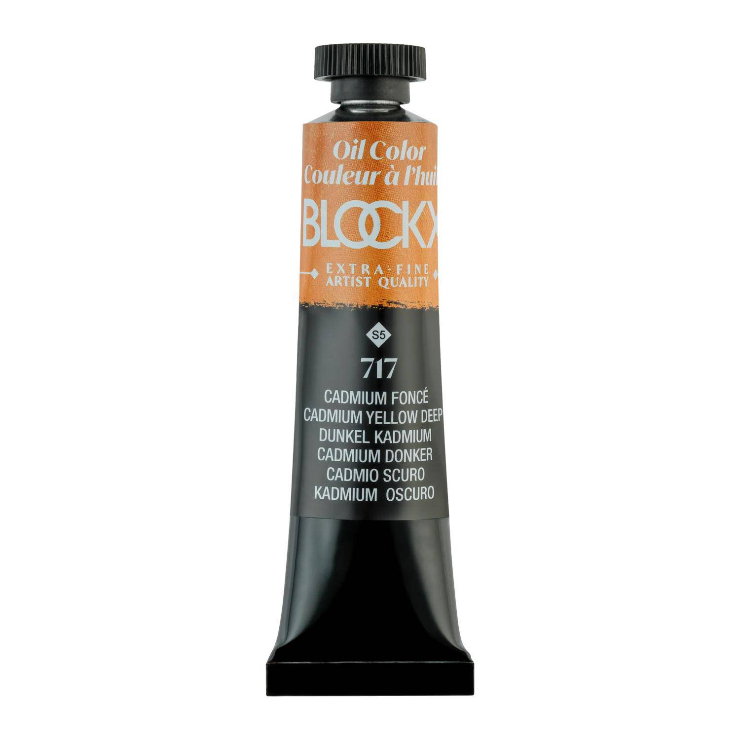 Blockx 3x Ölfarbe, Kadmiumgelb dunkel, Tube 20ml - Kadmium Dunkelgelb 212717BXC