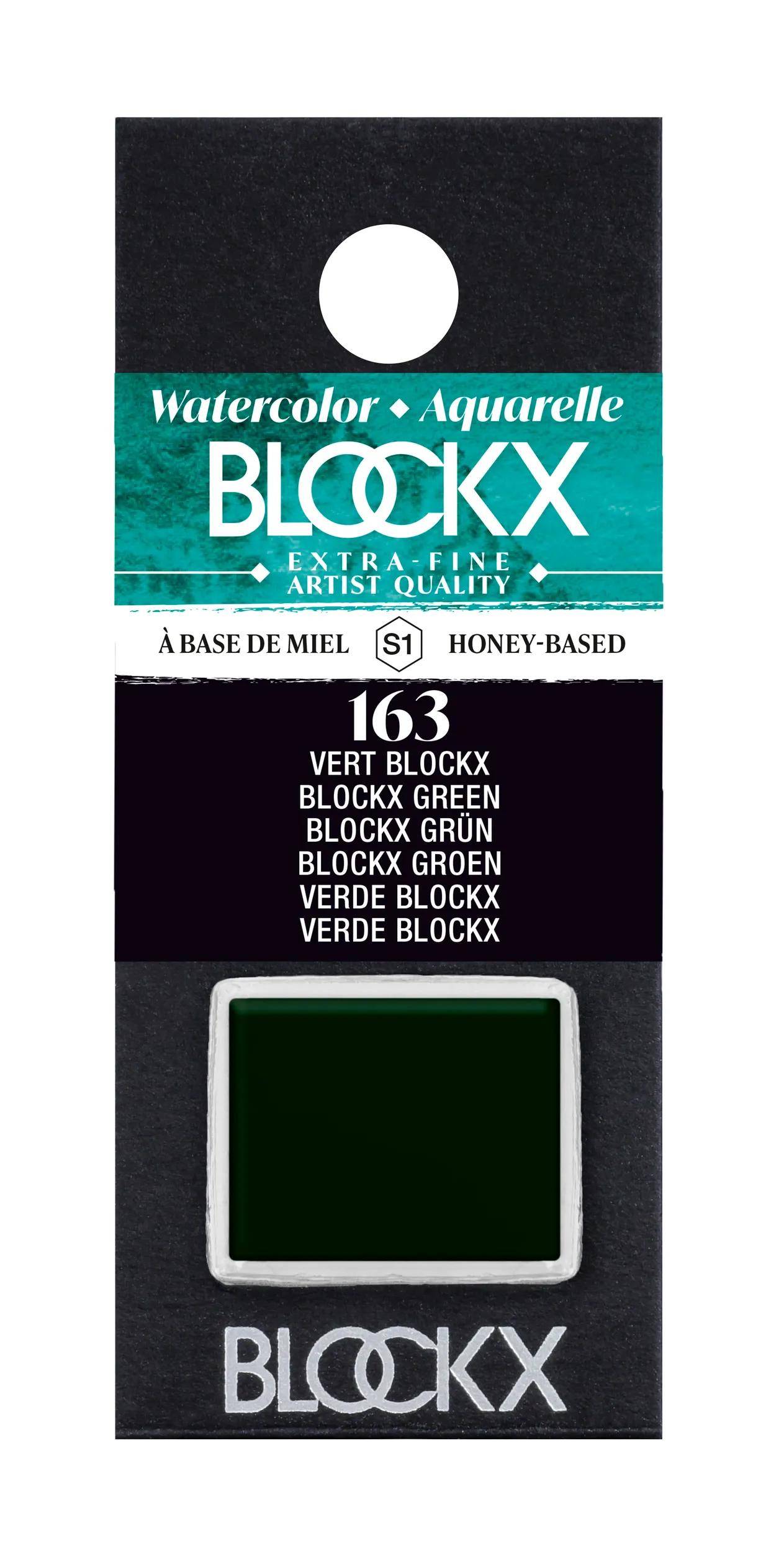 Blockx 3x Aquarellfarbe, Blockx Grün - 1/2 Näpfchen 1,5ml - Bockx Grün 41163BXC