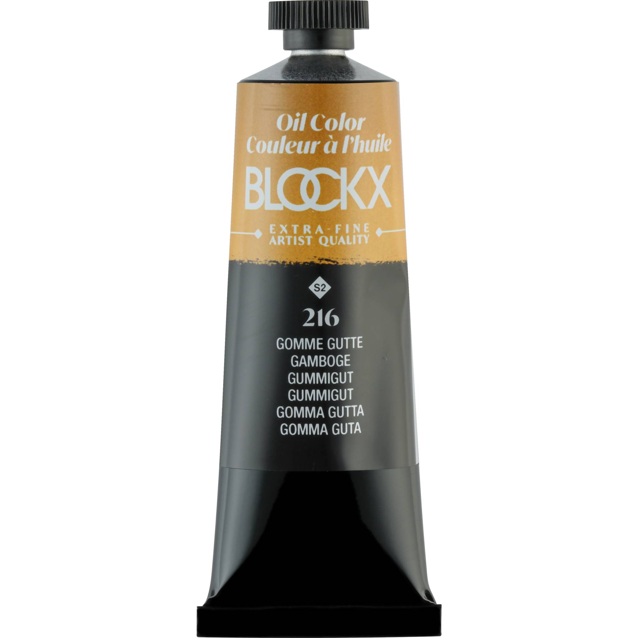 Blockx 3x Ölfarbe, Gummigutt -Tube 35ml - Gummigutt 213216BXC