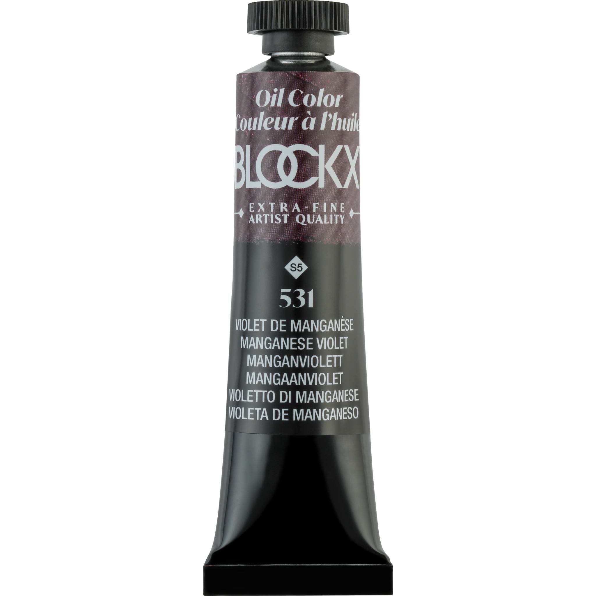 Blockx 3x Ölfarbe, Manganviolett, Tube 20ml - Manganviolett 212531BXC