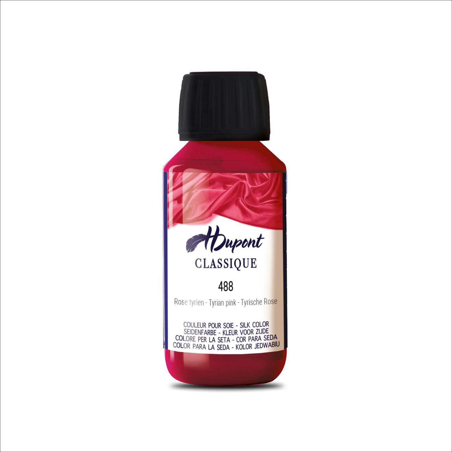 H Dupont 3x classique 125ml, Seidenmalfarbe, Tyrian Rosa - DU0600125488C