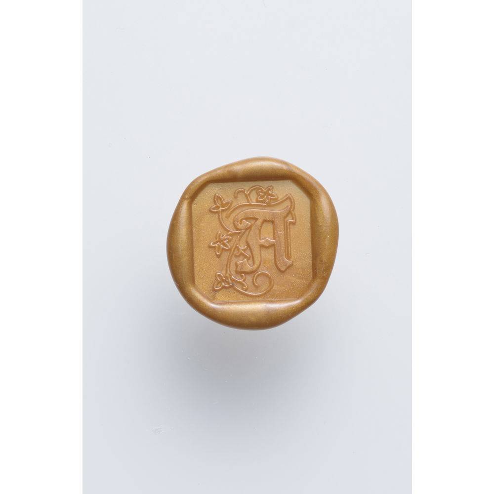 Jacques Herbin 3x Viereckiges Siegel Holzgriff, Buchstabe A 40001T