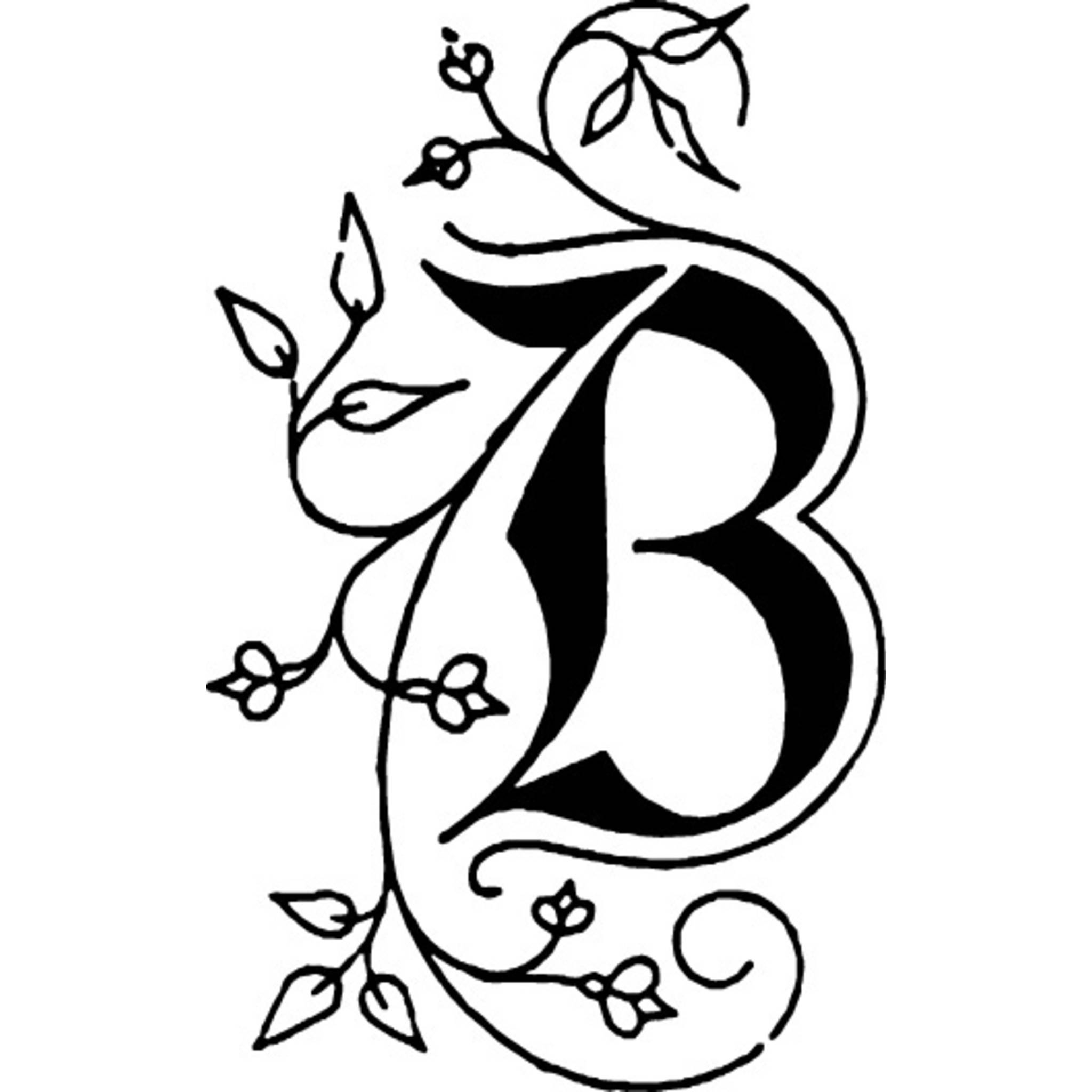 Jacques Herbin 3x Viereckiges Siegel Holzgriff, Buchstabe B 40002T