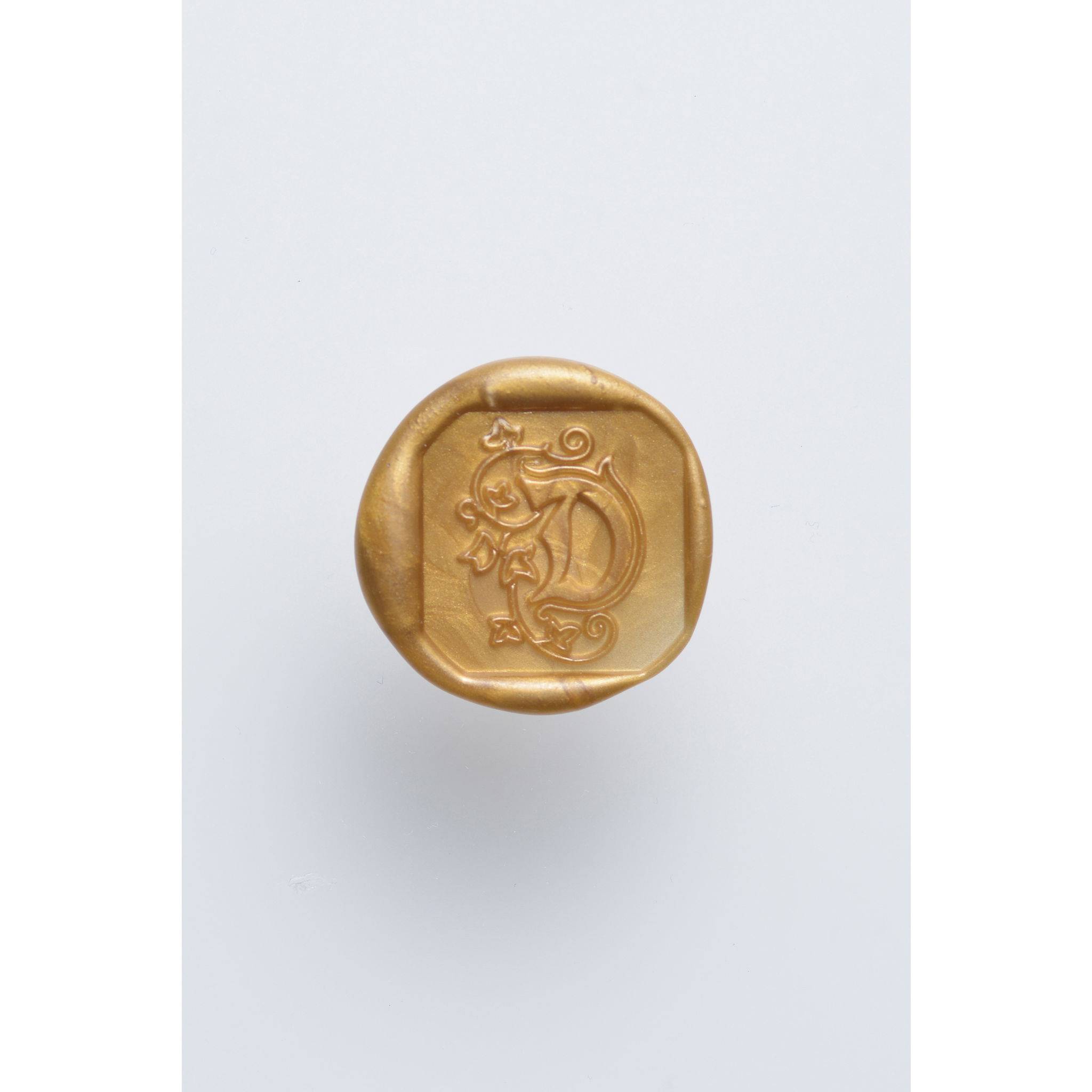 Jacques Herbin 3x Viereckiges Siegel Holzgriff, Buchstabe D 40004T