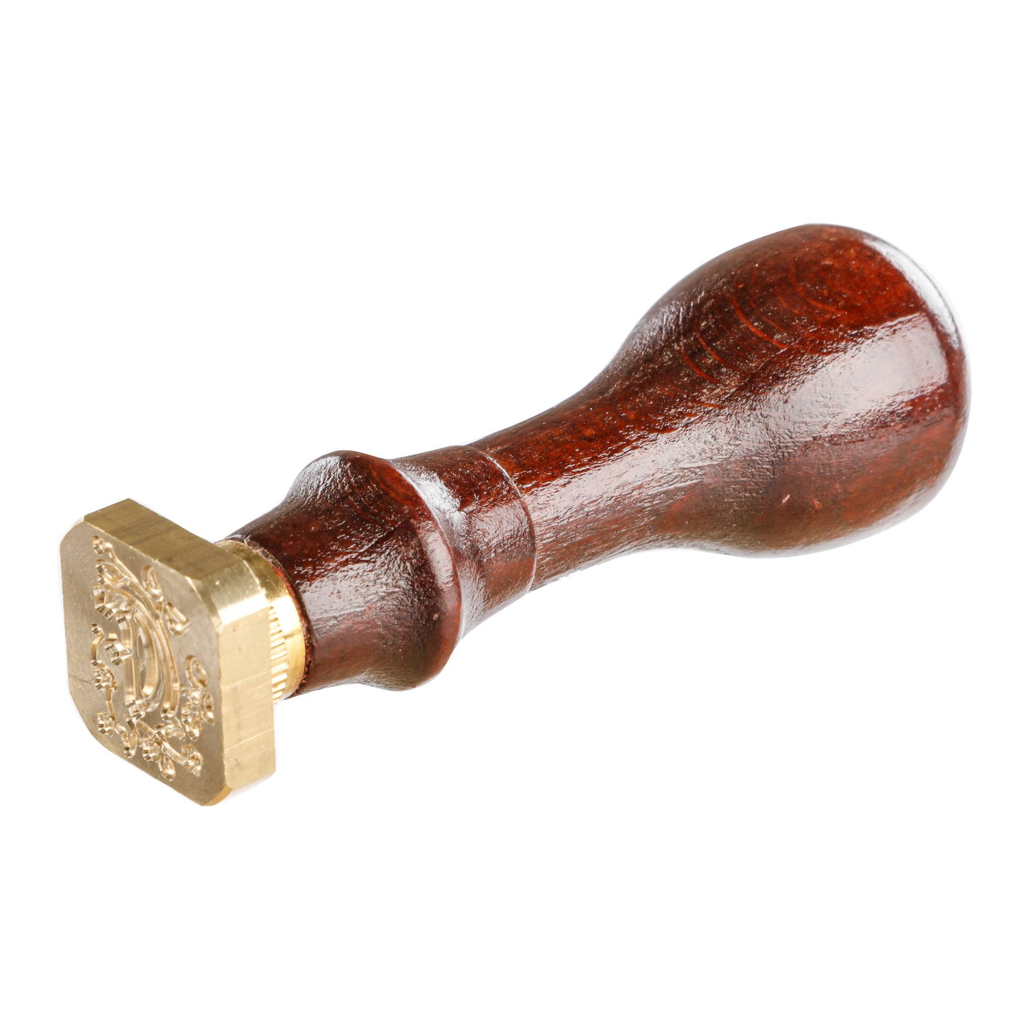 Jacques Herbin 3x Viereckiges Siegel Holzgriff, Buchstabe F 40006T