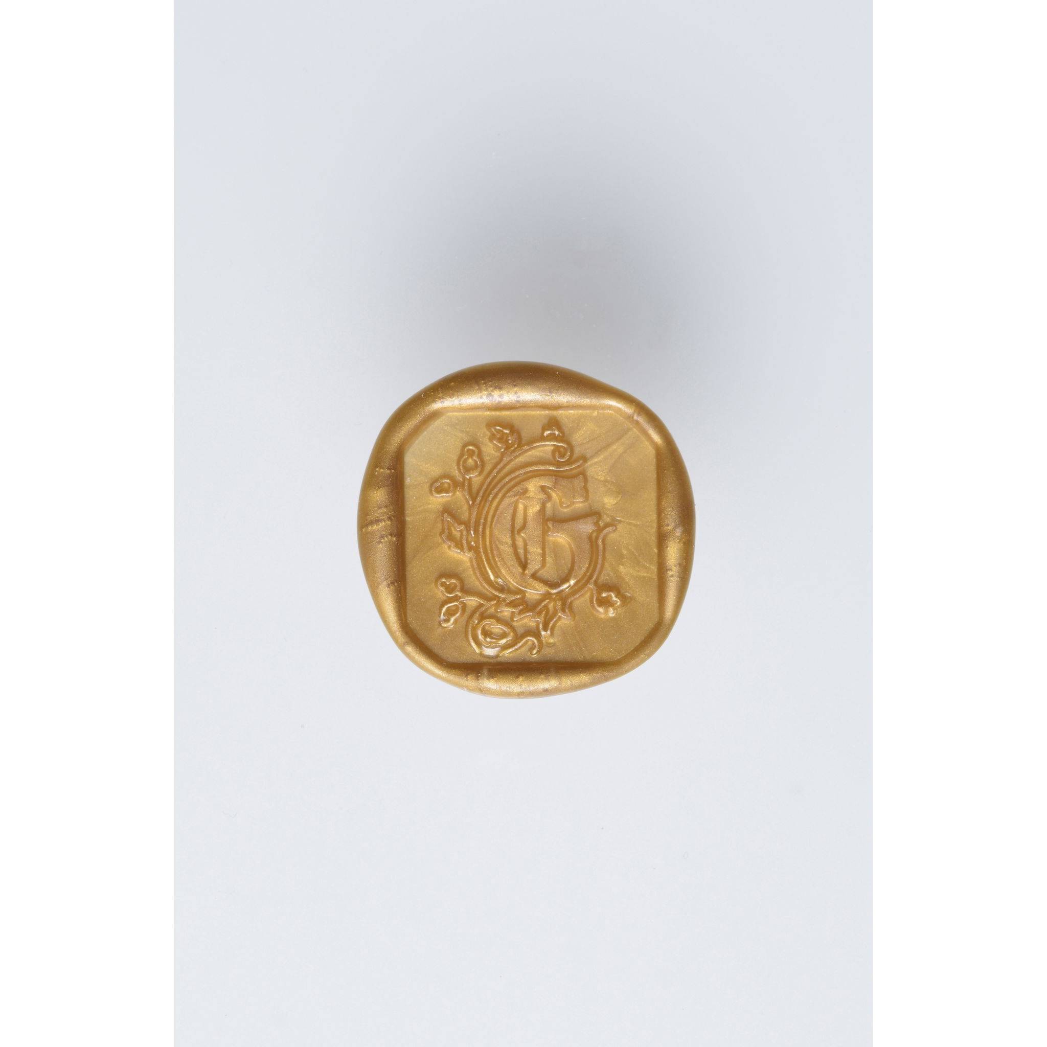 Jacques Herbin 3x Viereckiges Siegel Holzgriff, Buchstabe G 40007T