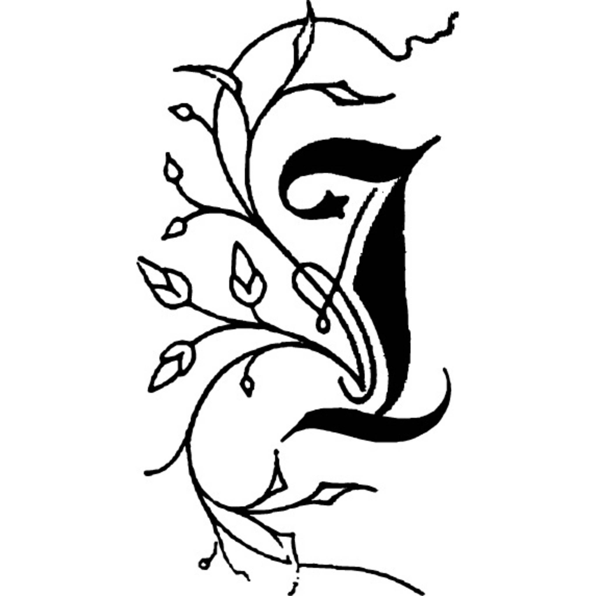 Jacques Herbin 3x Viereckiges Siegel Holzgriff, Buchstabe I 40009T