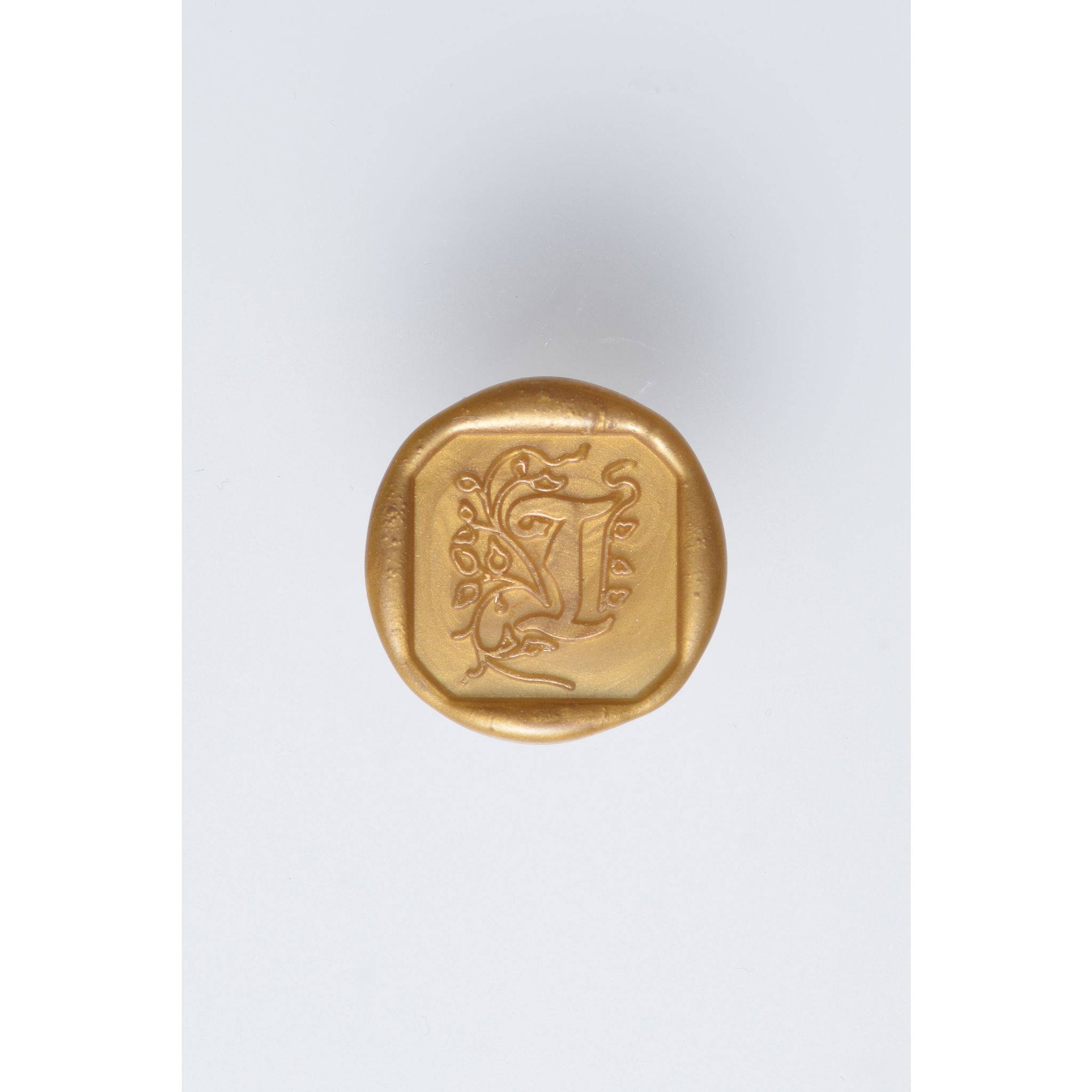 Jacques Herbin 3x Viereckiges Siegel Holzgriff, Buchstabe I 40009T