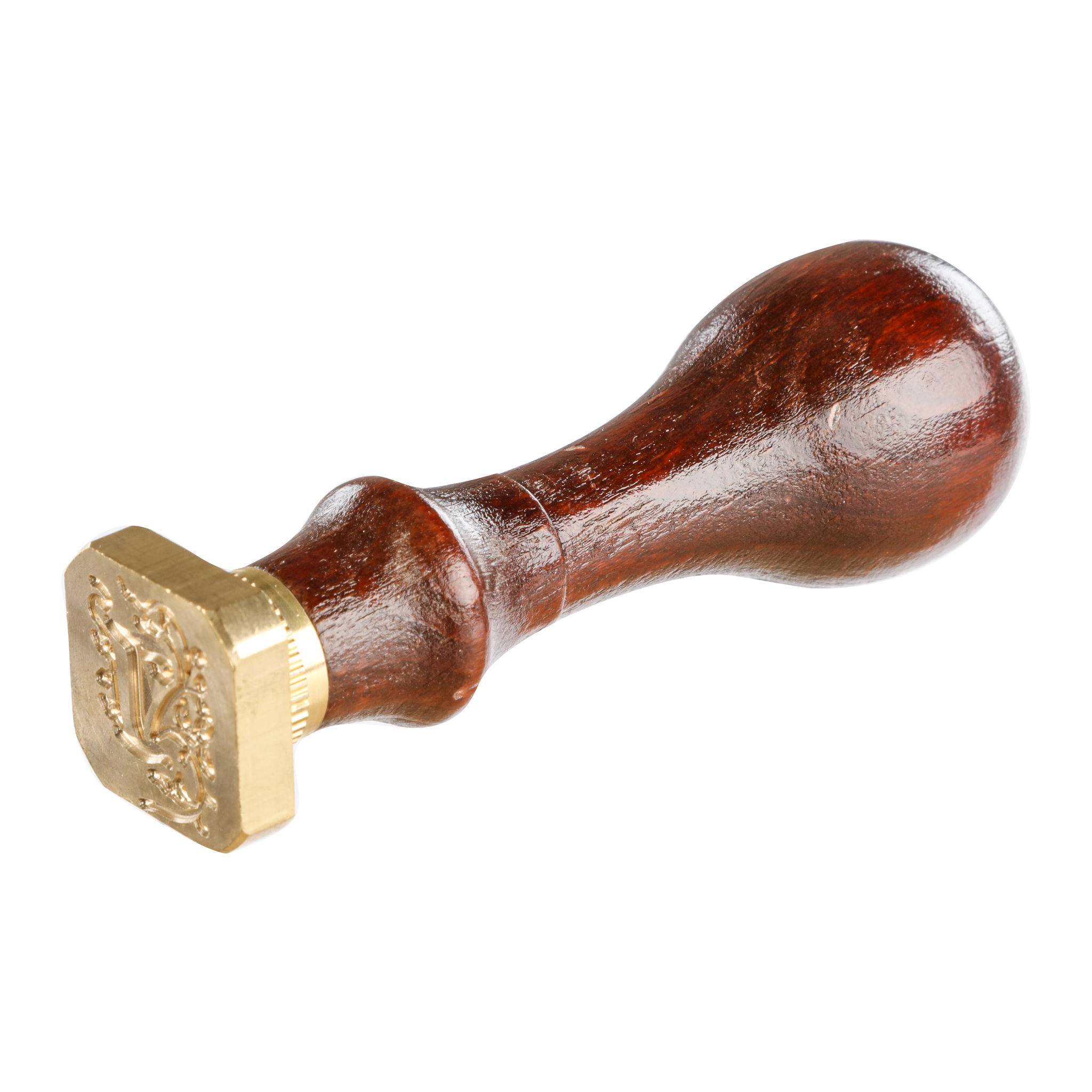 Jacques Herbin 3x Viereckiges Siegel Holzgriff, Buchstabe I 40009T