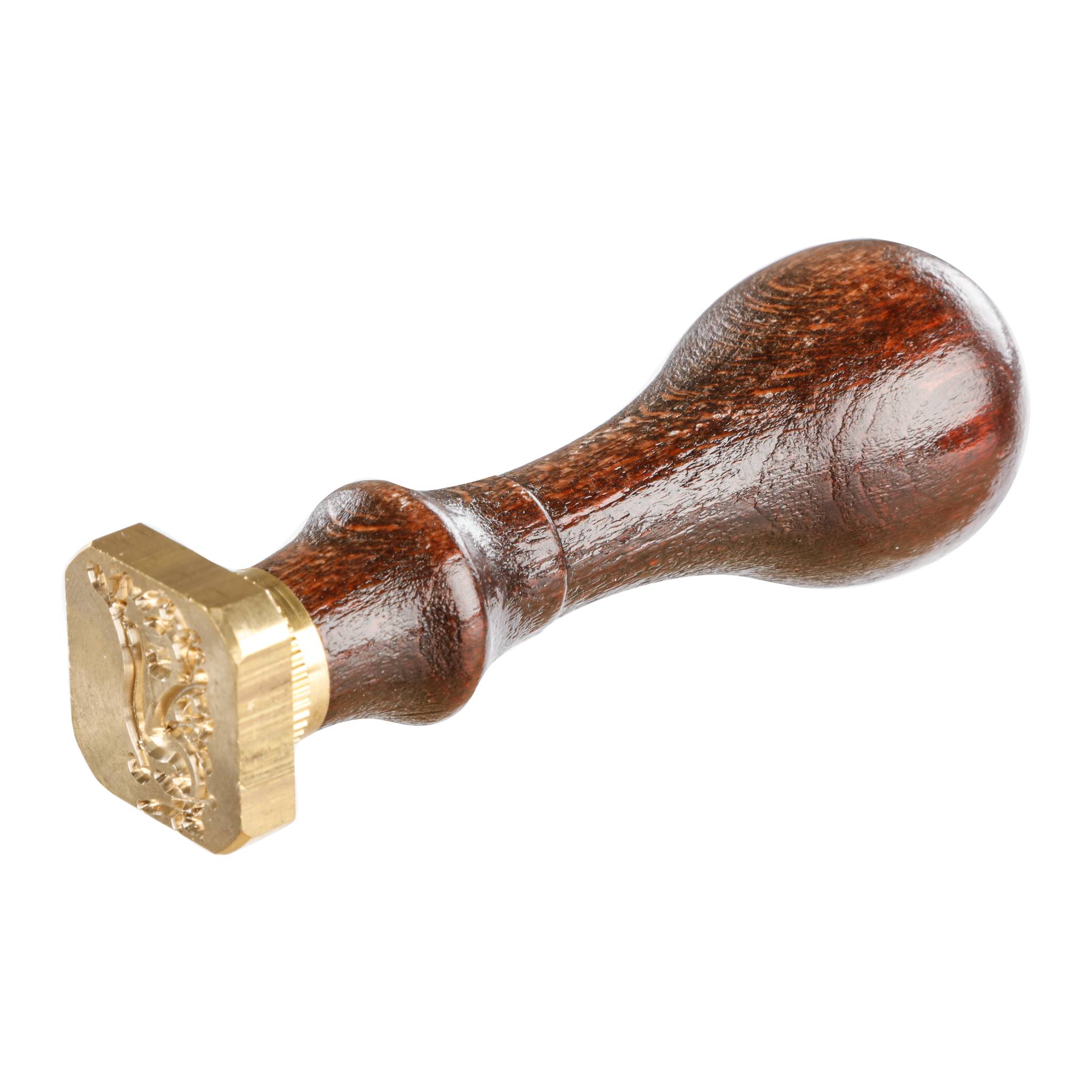 Jacques Herbin 3x Viereckiges Siegel Holzgriff, Buchstabe J 40010T