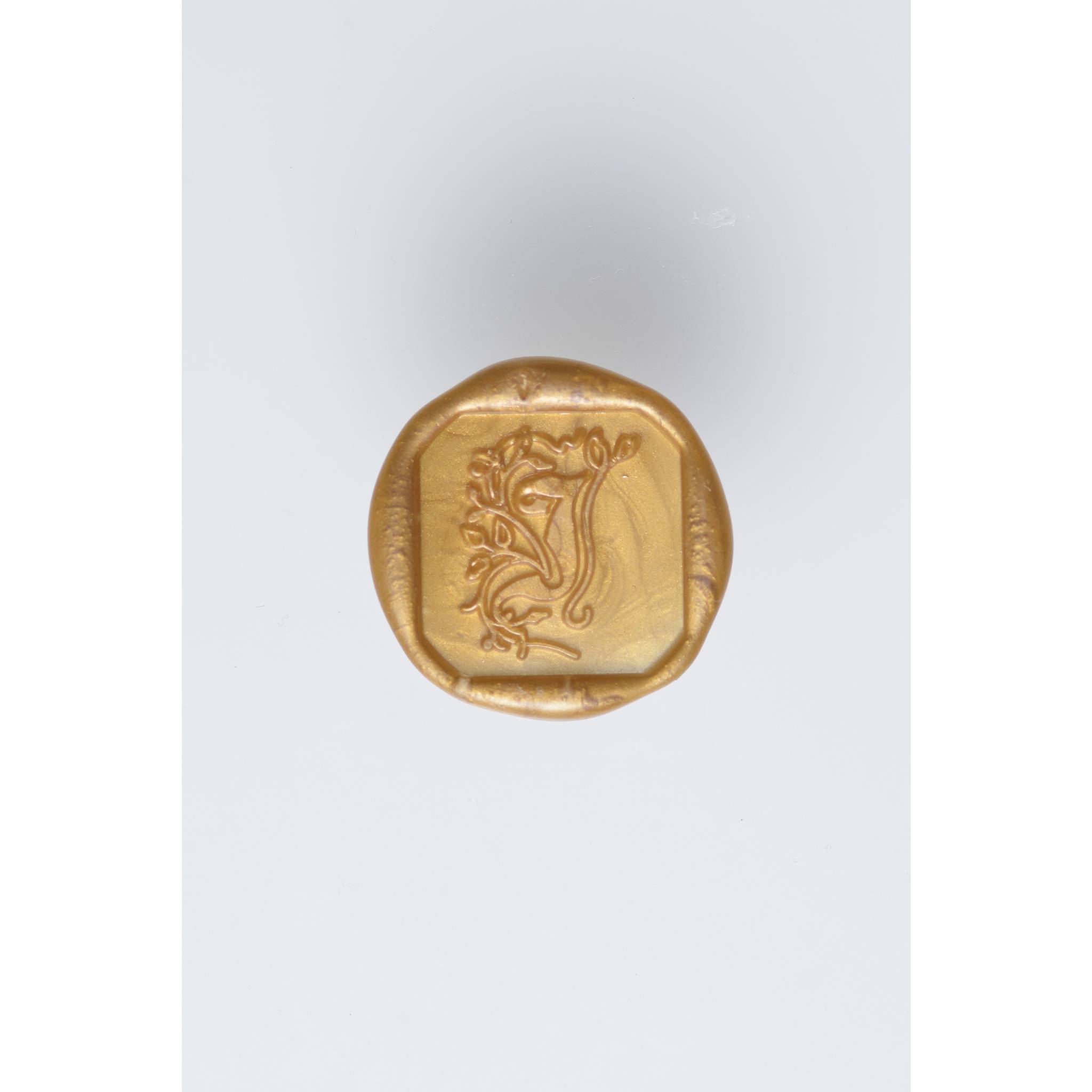 Jacques Herbin 3x Viereckiges Siegel Holzgriff, Buchstabe J 40010T