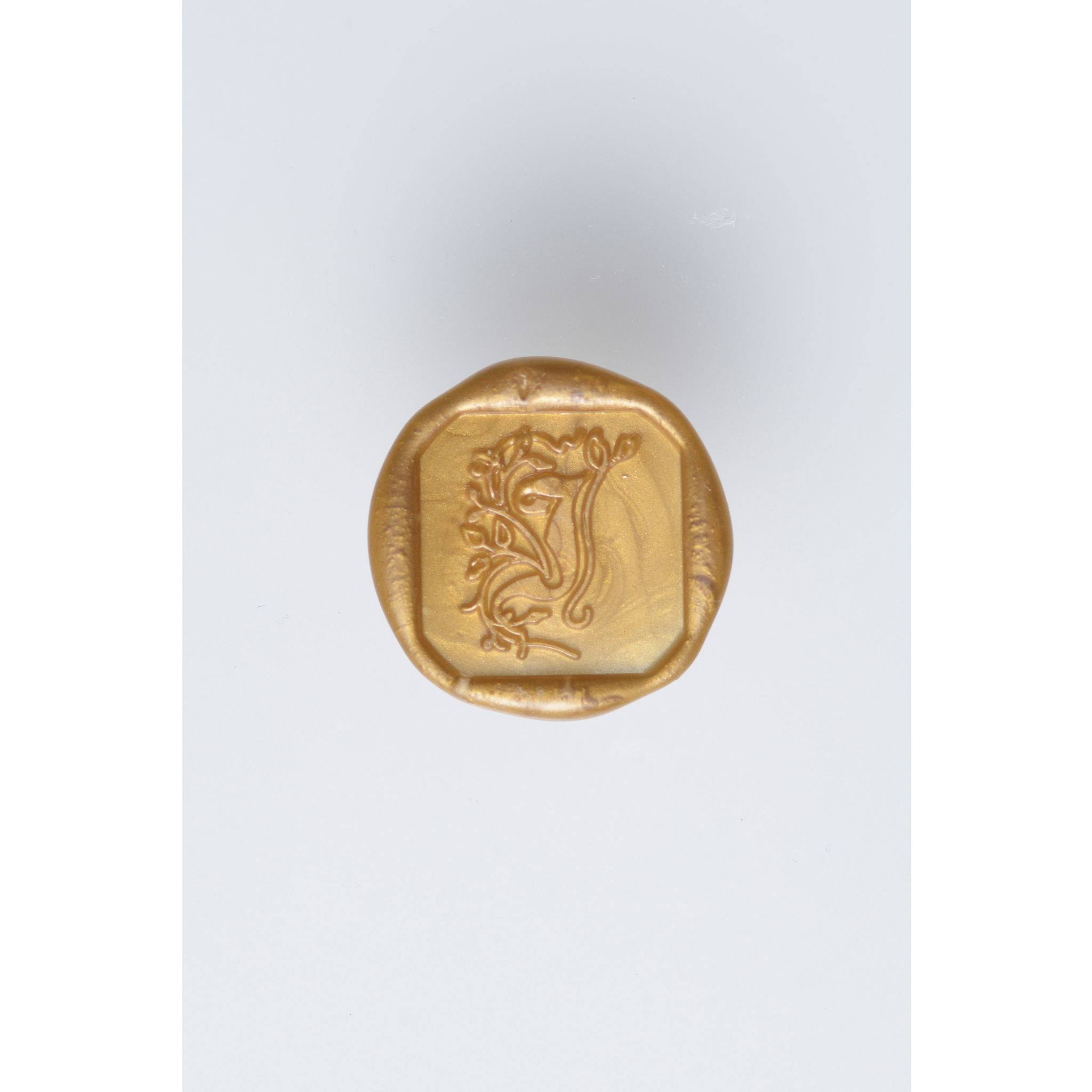 Jacques Herbin 3x Viereckiges Siegel Holzgriff, Buchstabe J 40010T