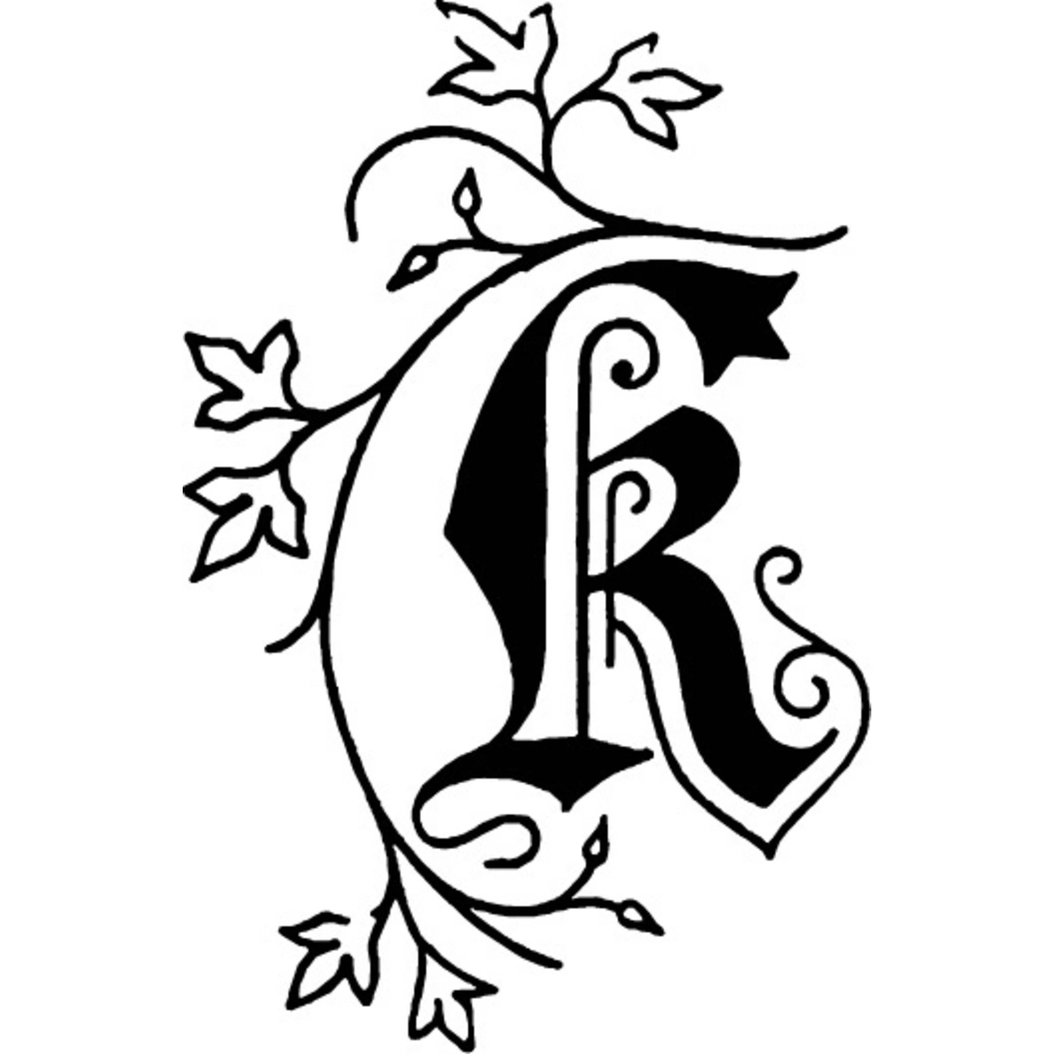 Jacques Herbin 3x Viereckiges Siegel Holzgriff, Buchstabe K 40011T