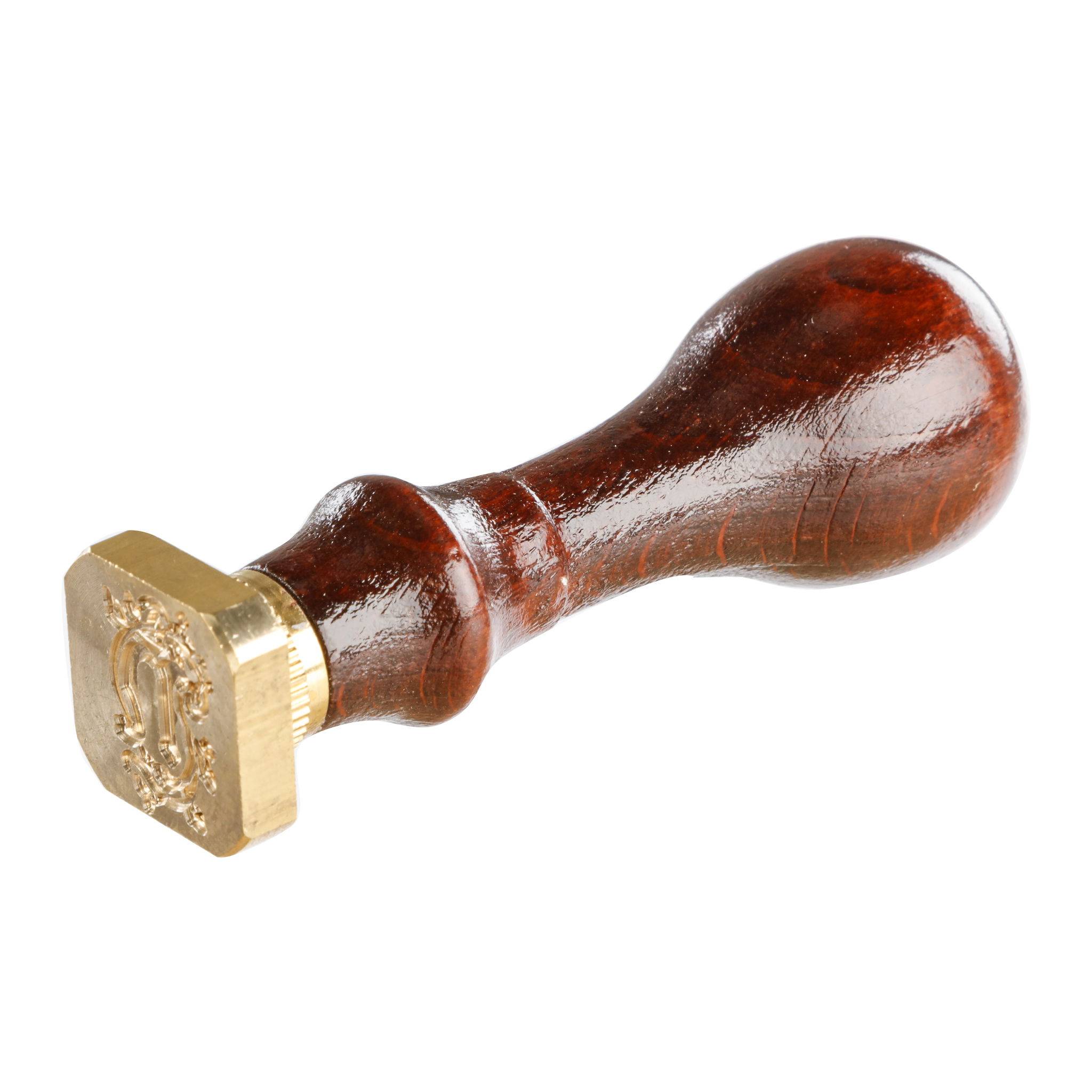 Jacques Herbin 3x Viereckiges Siegel Holzgriff, Buchstabe N 40014T