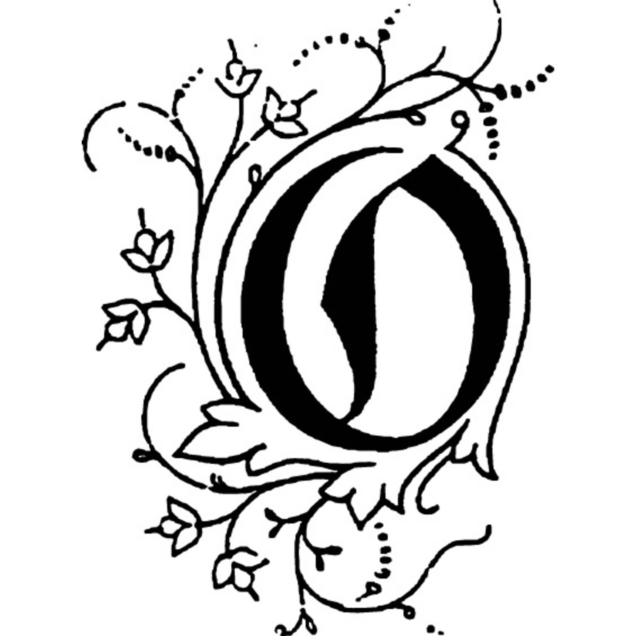 Jacques Herbin 3x Viereckiges Siegel Holzgriff, Buchstabe O 40015T