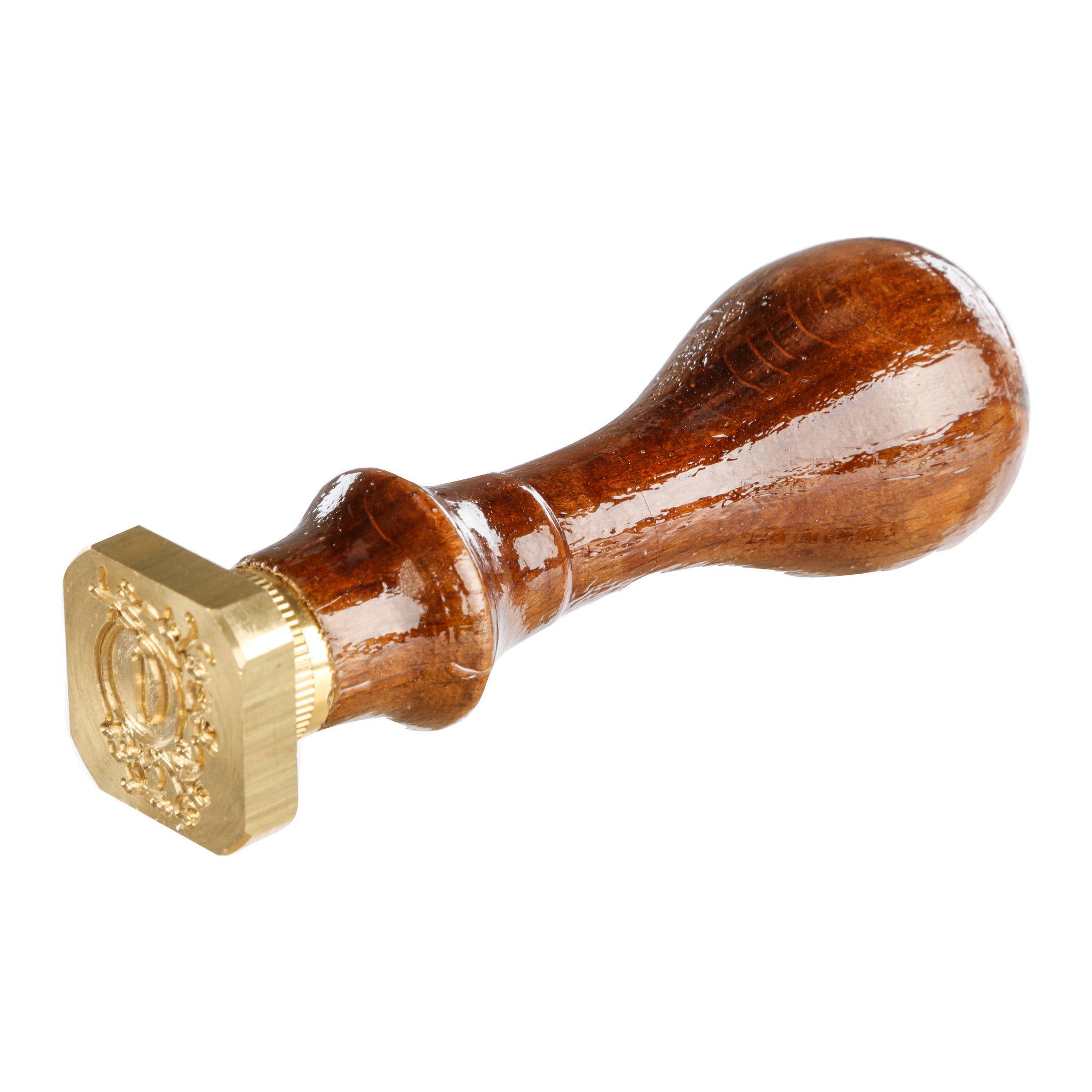 Jacques Herbin 3x Viereckiges Siegel Holzgriff, Buchstabe O 40015T