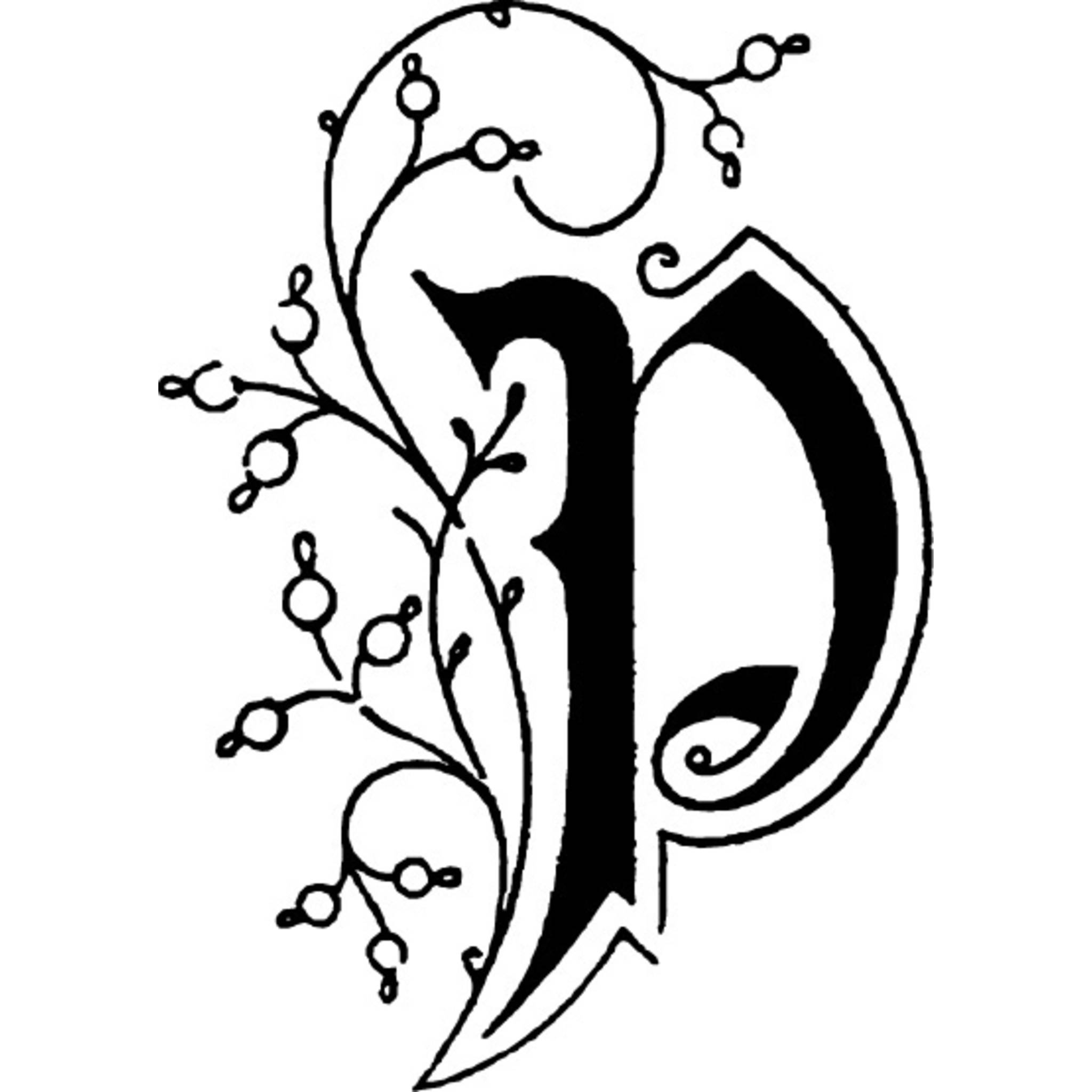 Jacques Herbin 3x Viereckiges Siegel Holzgriff, Buchstabe P 40016T