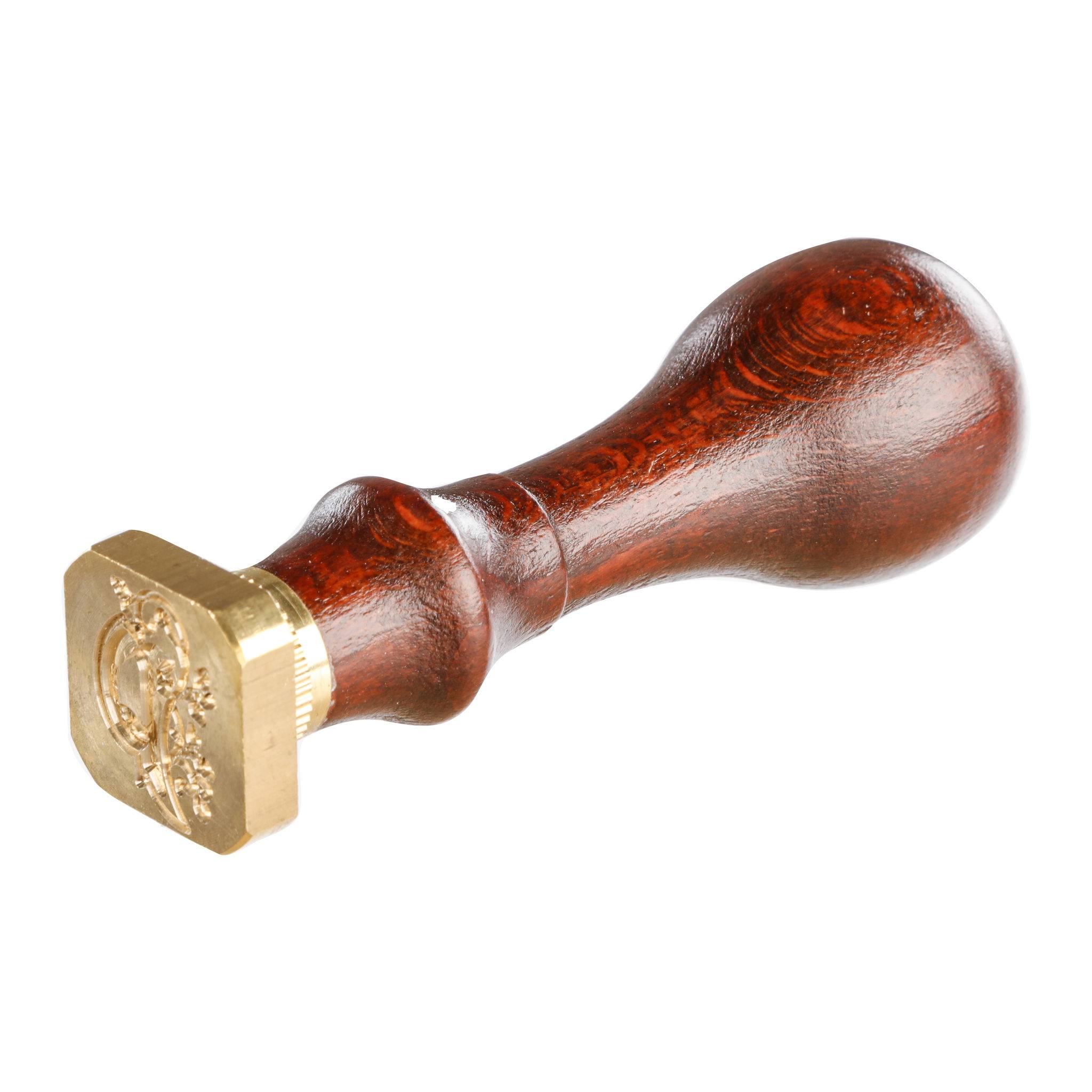 Jacques Herbin 3x Viereckiges Siegel Holzgriff, Buchstabe P 40016T