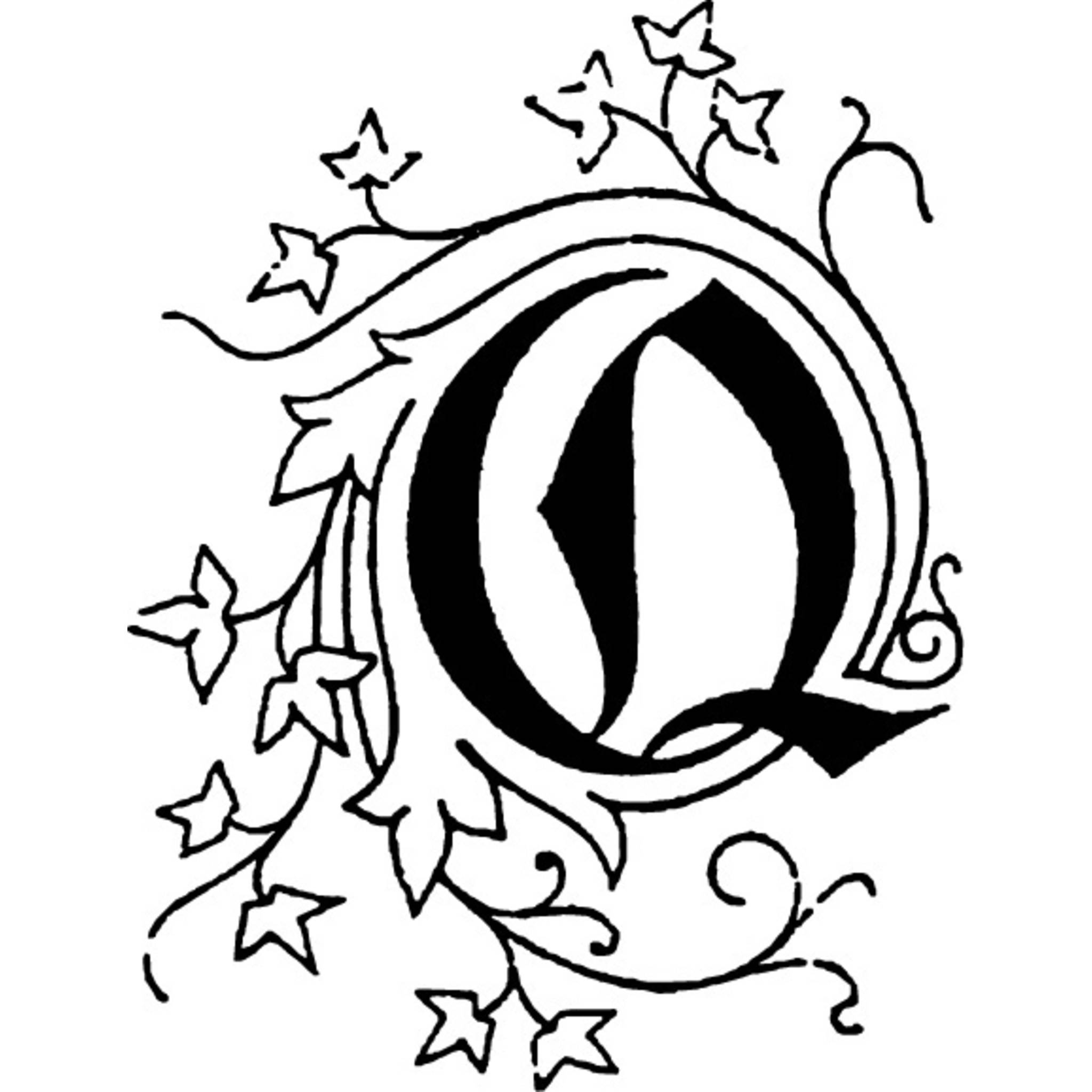 Jacques Herbin 3x Viereckiges Siegel Holzgriff, Buchstabe Q 40017T