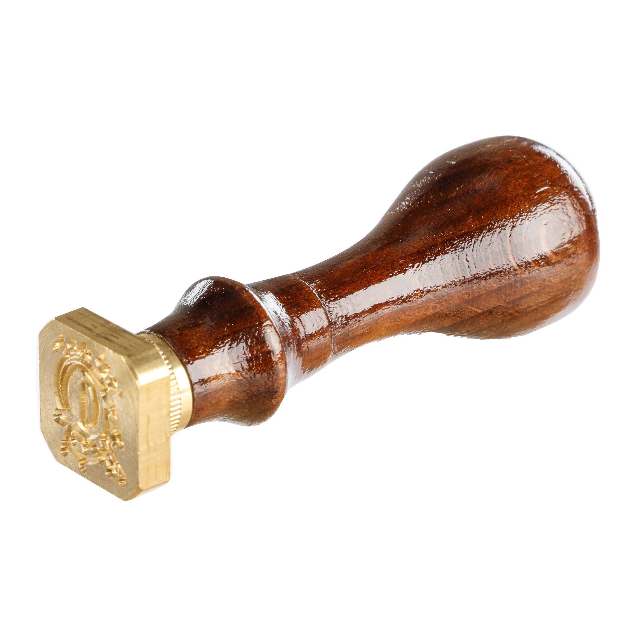 Jacques Herbin 3x Viereckiges Siegel Holzgriff, Buchstabe Q 40017T