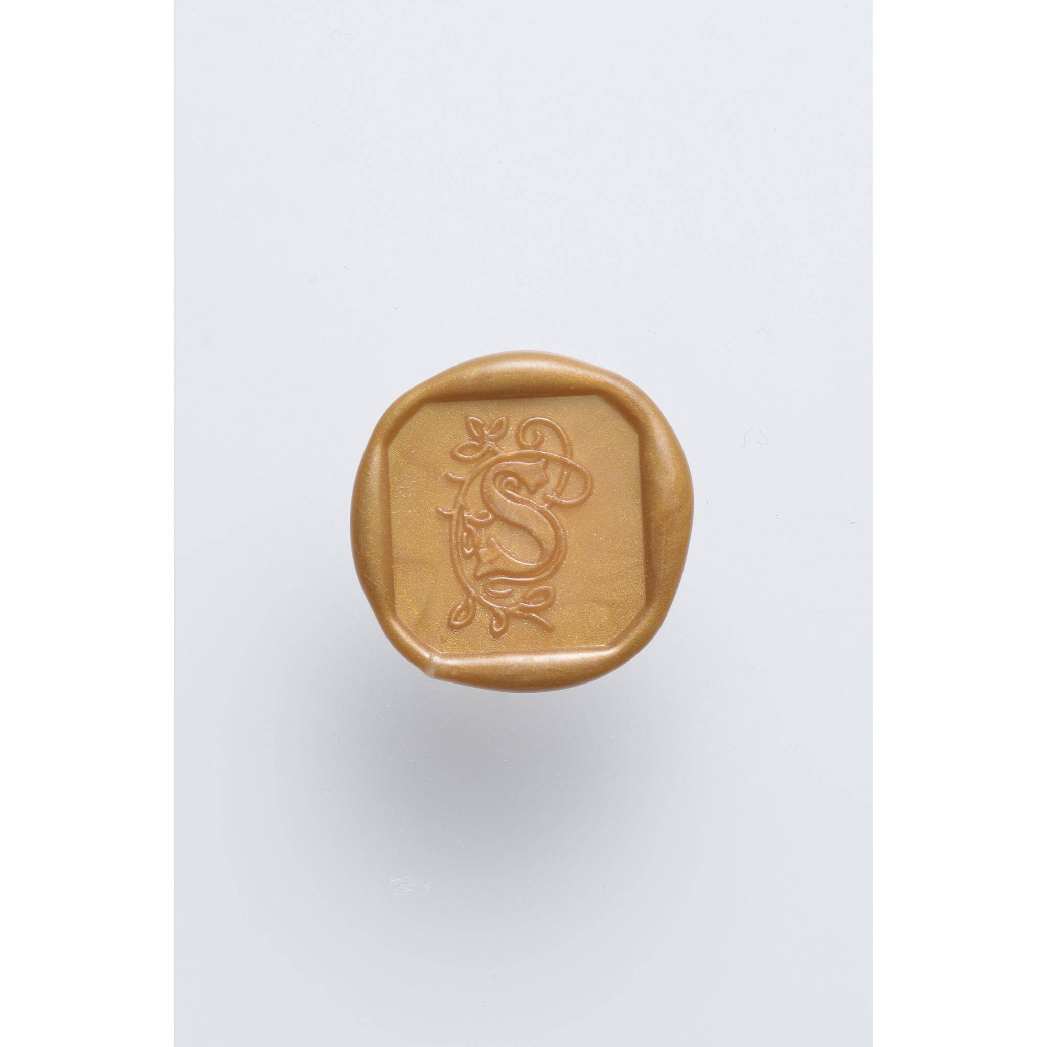 Jacques Herbin 3x Viereckiges Siegel Holzgriff, Buchstabe S 40019T