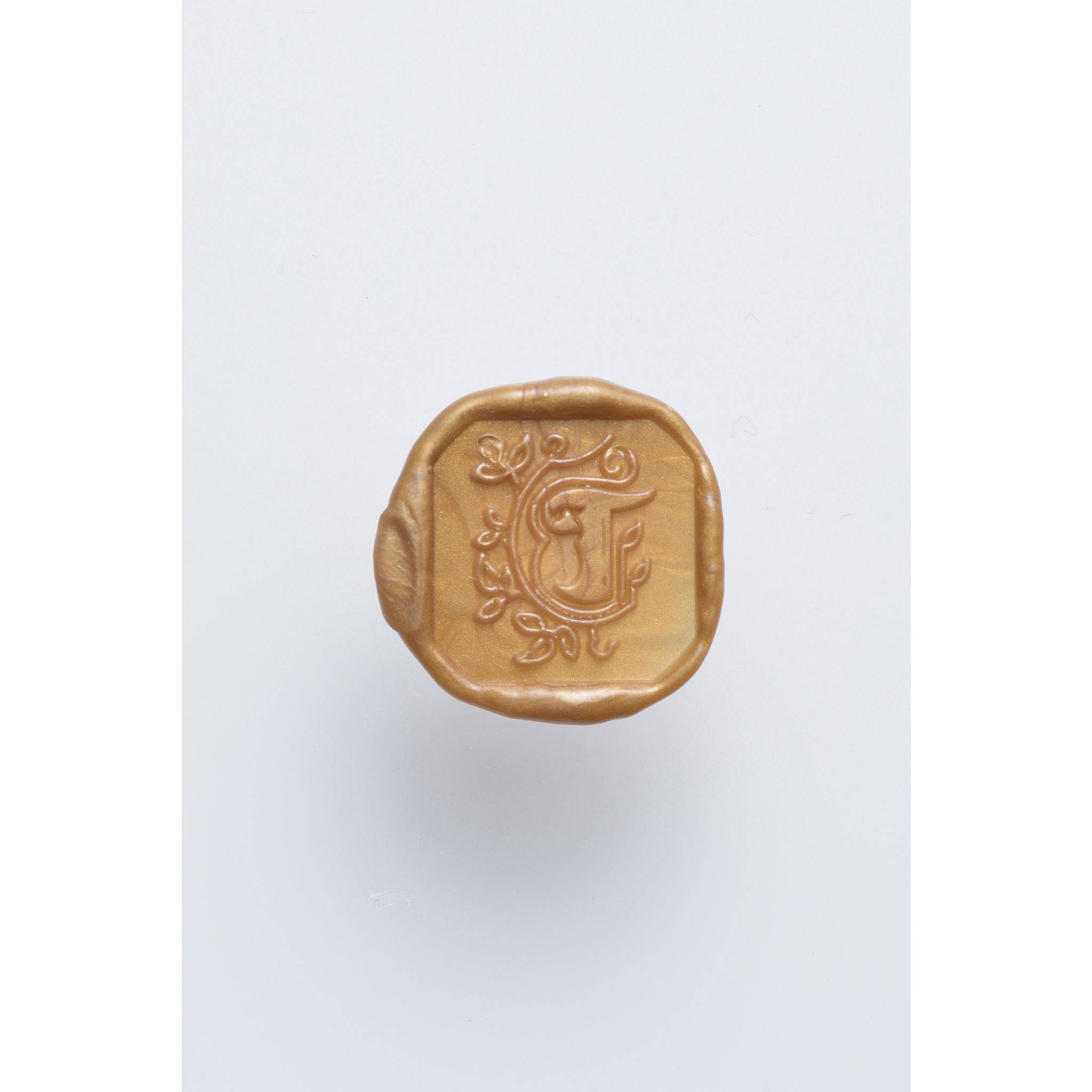 Jacques Herbin 3x Viereckiges Siegel Holzgriff, Buchstabe T 40020T