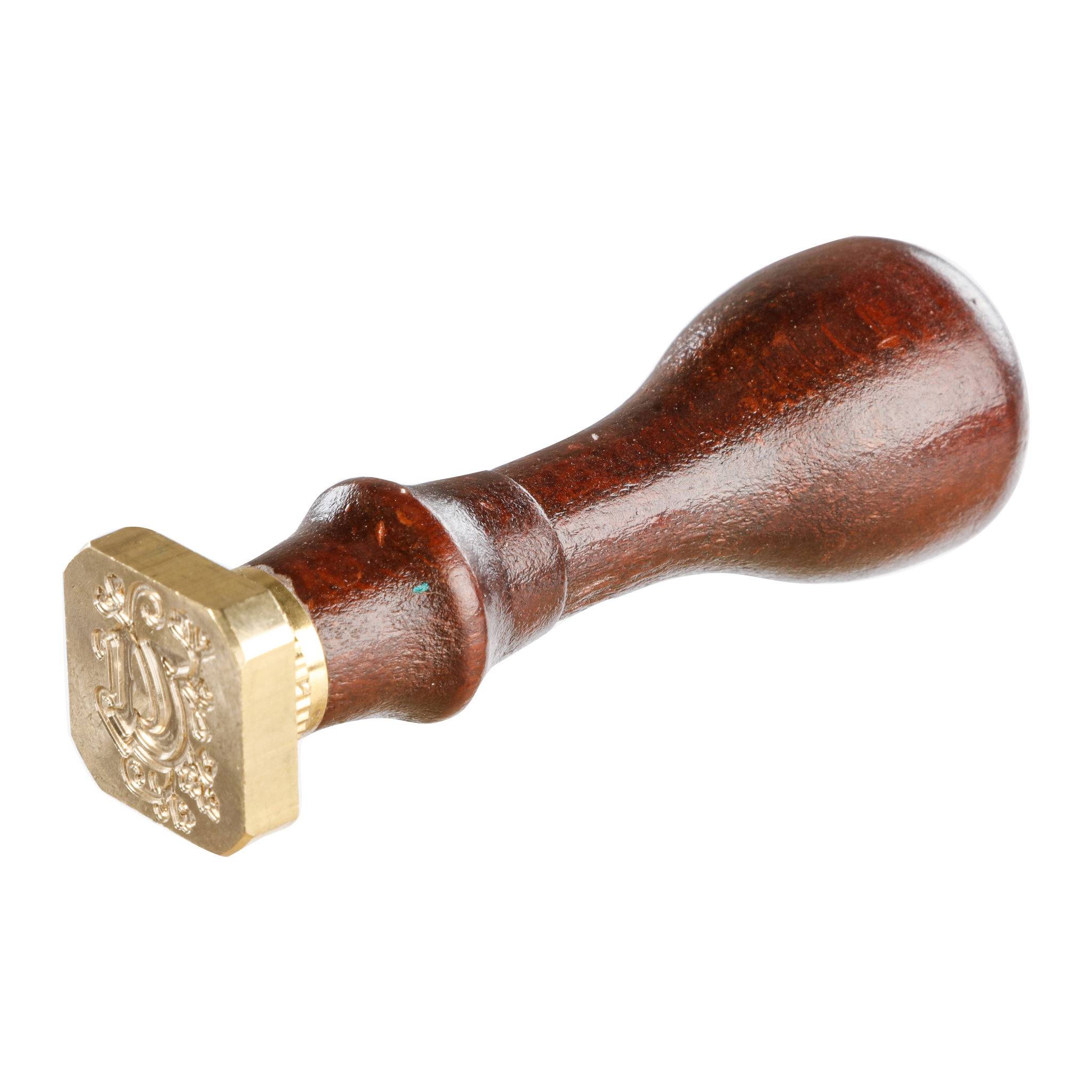 Jacques Herbin 3x Viereckiges Siegel Holzgriff, Buchstabe U 40021T